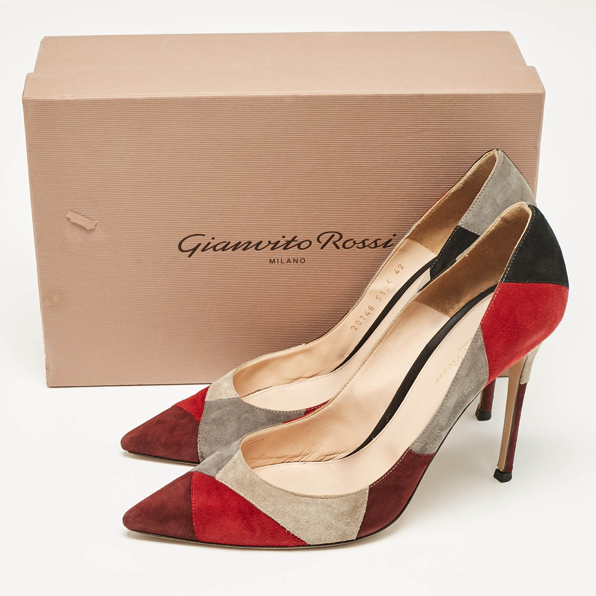 Gianvito Rossi Multicolor Suede Pointed Toe  Pumps Size 42 