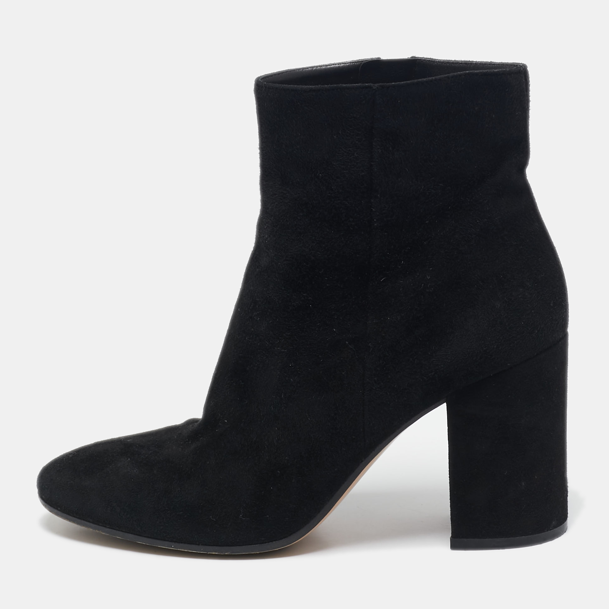 

Gianvito Rossi Black Suede Ankle Length Boots Size