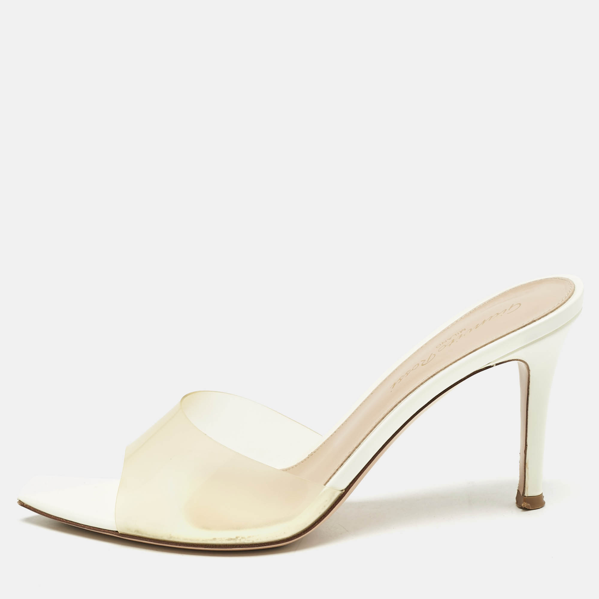 

Gianvito Rossi Transparent PVC Alise Slide Sandals Size