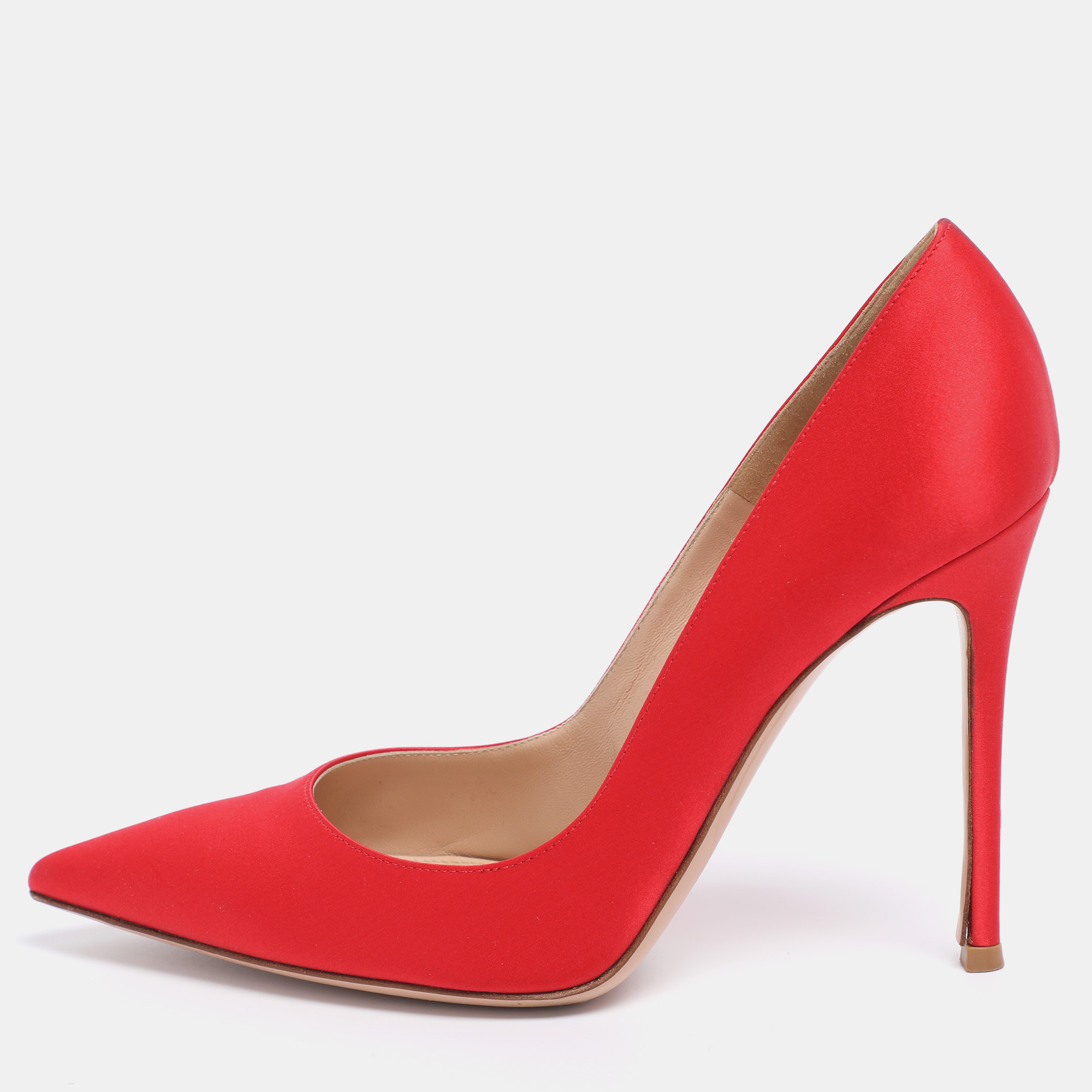 

Gianvito Rossi Red Satin Pumps Size 40