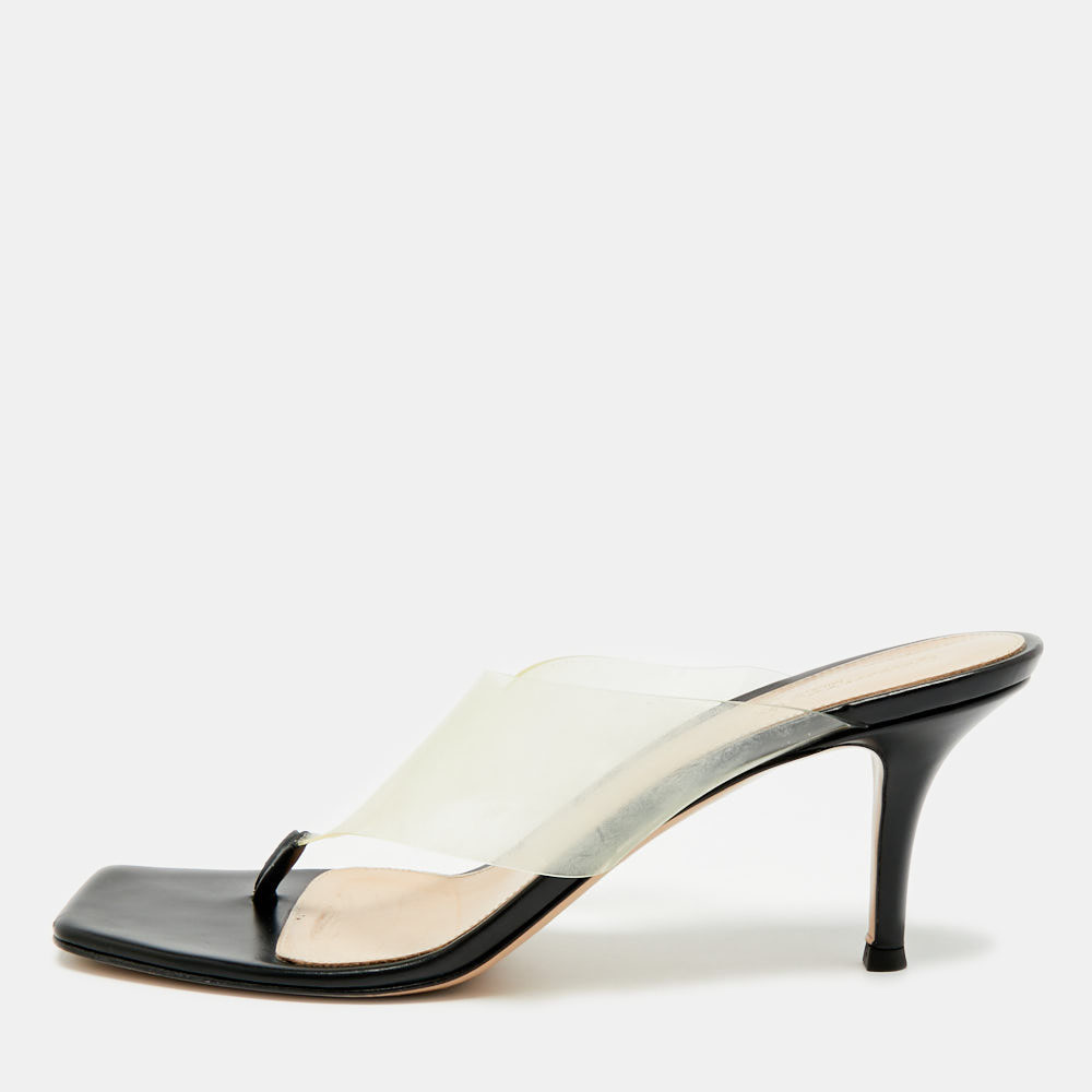

Gianvito Rossi Lotus Size  Transparent PVC Thong Sandals