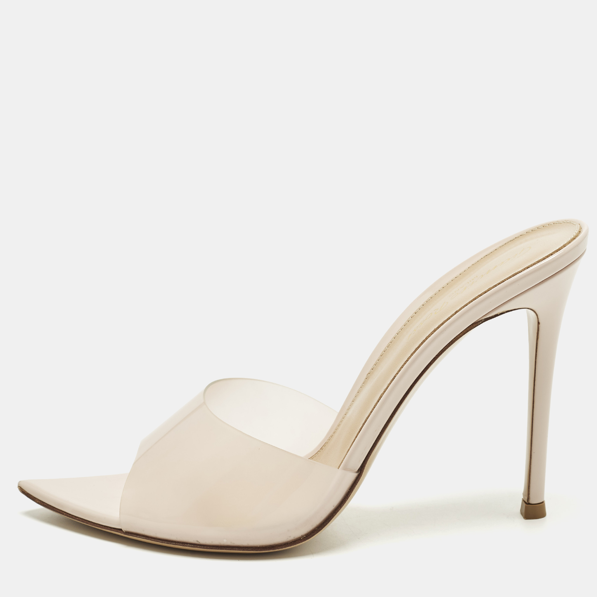 

Gianvito Rossi Elle Size  Beige PVC Mules