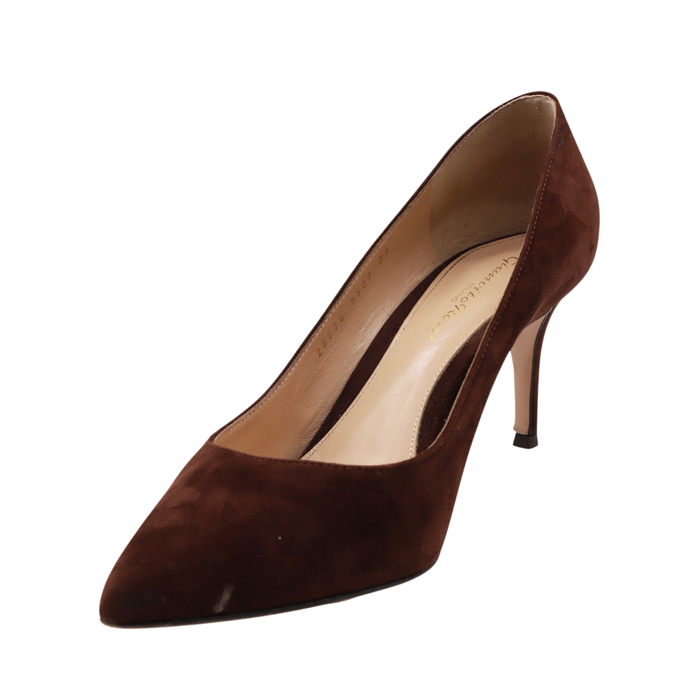 

Gianvito Rossi Brown Suede Pumps Size EU