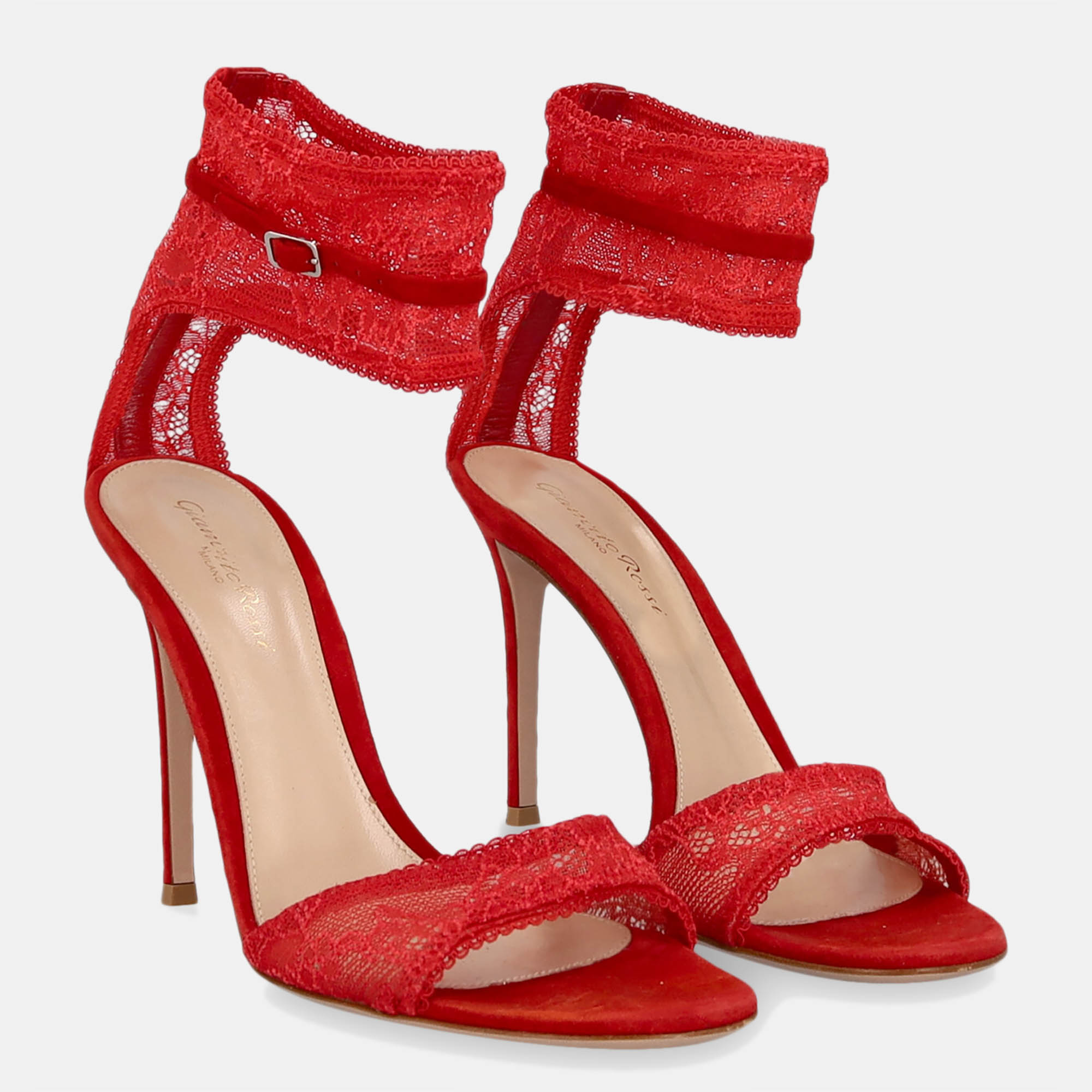 

Gianvito Rossi Women's Fabric Sandals - Red - EU