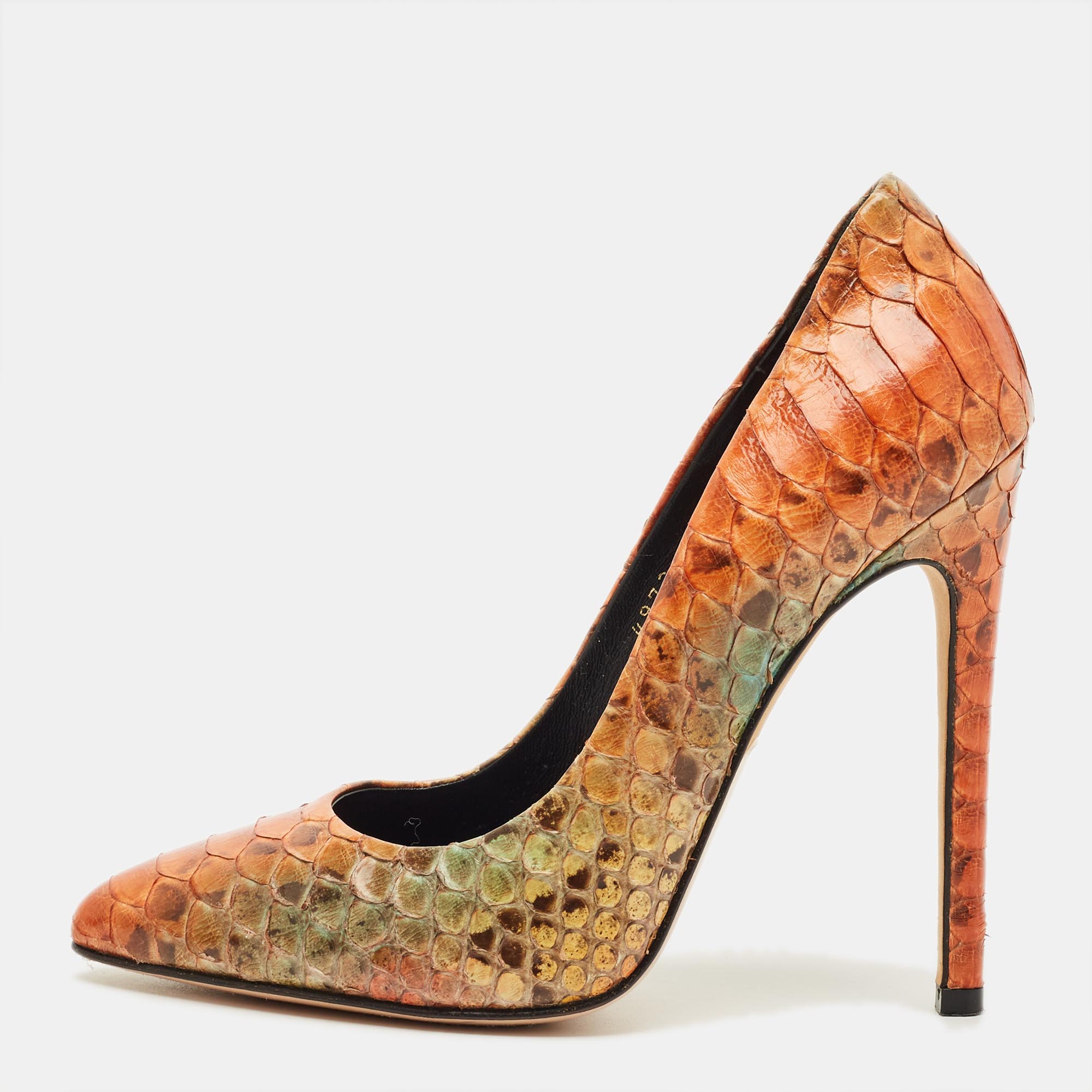

Gina Wynne Jungle Size 37 Multicolor Python Leather Pumps