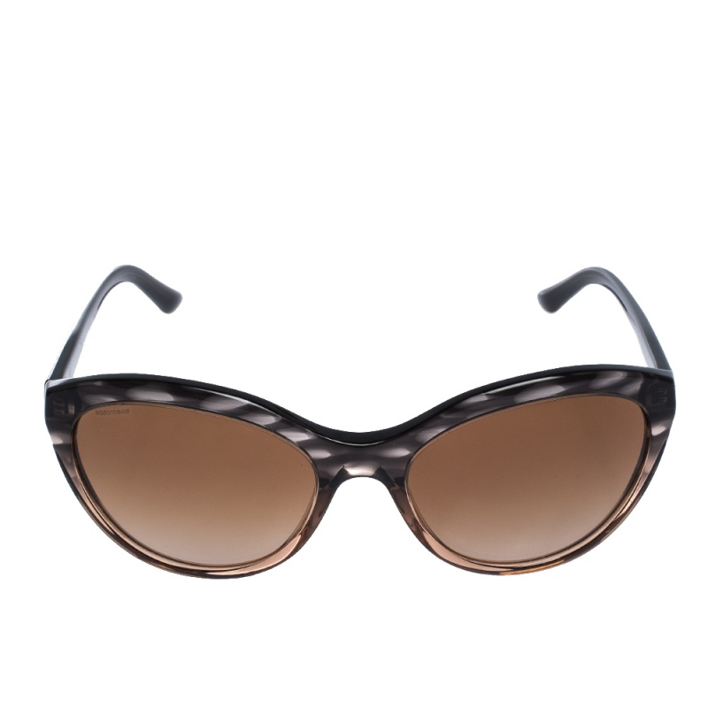 

Giorgio Armani Black/Brown Gradient AR 8033 Oval Sunglasses