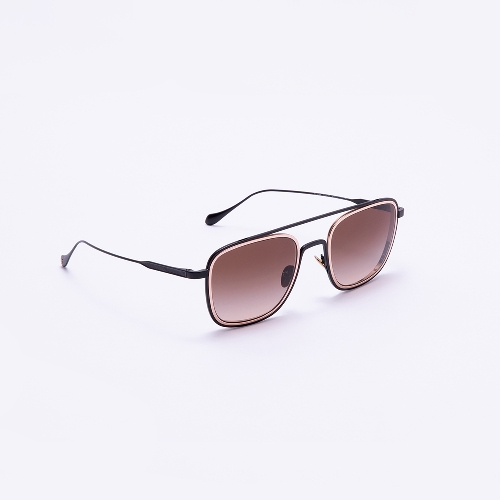 

Giorgio Armani Black Pilot Square Sunglasses