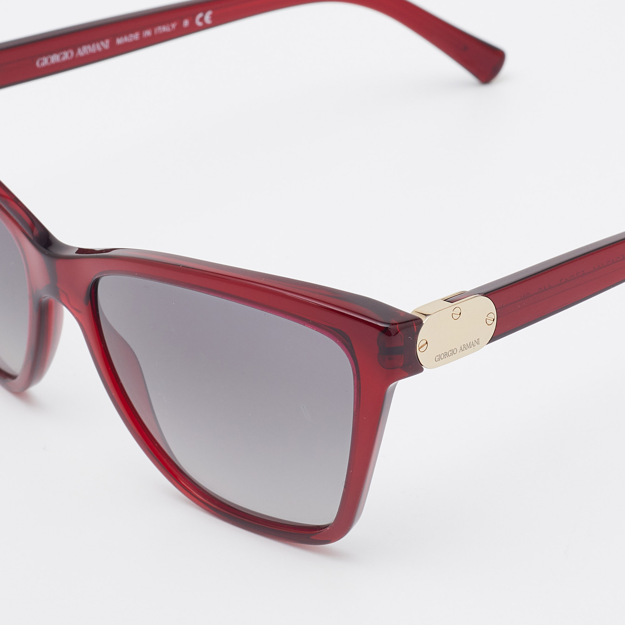 

Giorgio Armani Burgundy / Grey Gradient AR 8035 Square Sunglasses