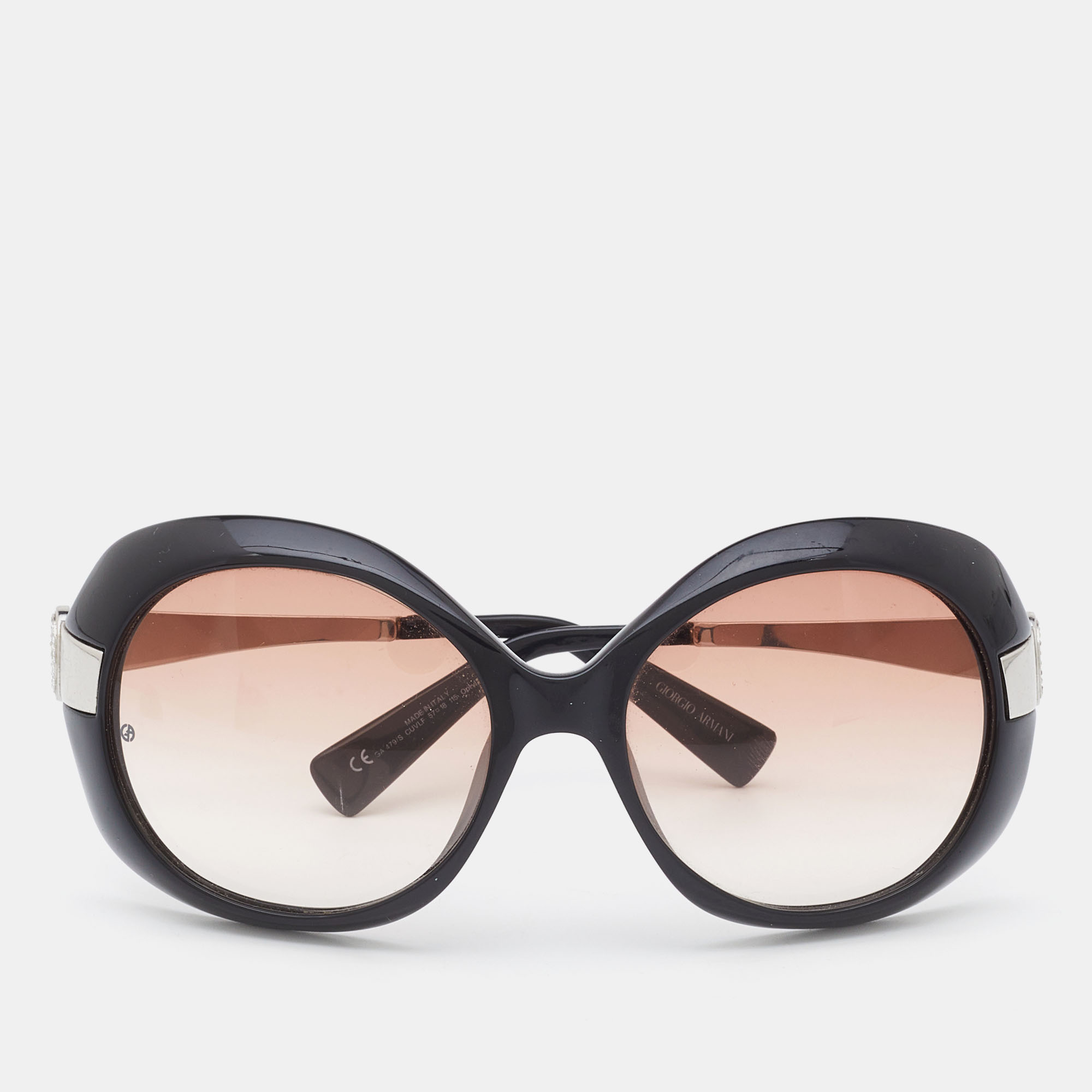 

Giorgio Armani Black/Pink Gradient GA 479/S Oversized Sunglasses