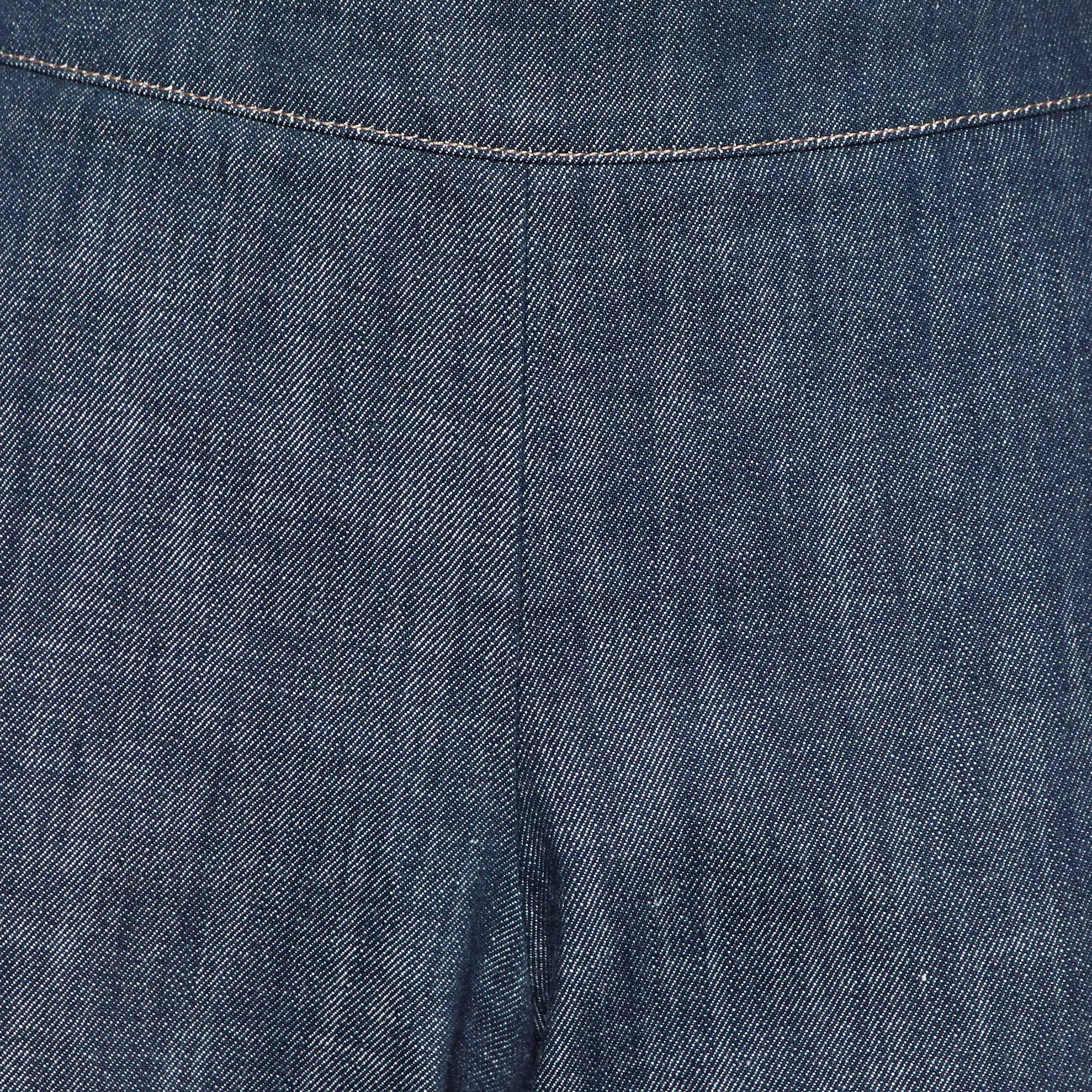 Giorgio Armani Dark Blue Denim Straight Fit Jeans L/Waist 34