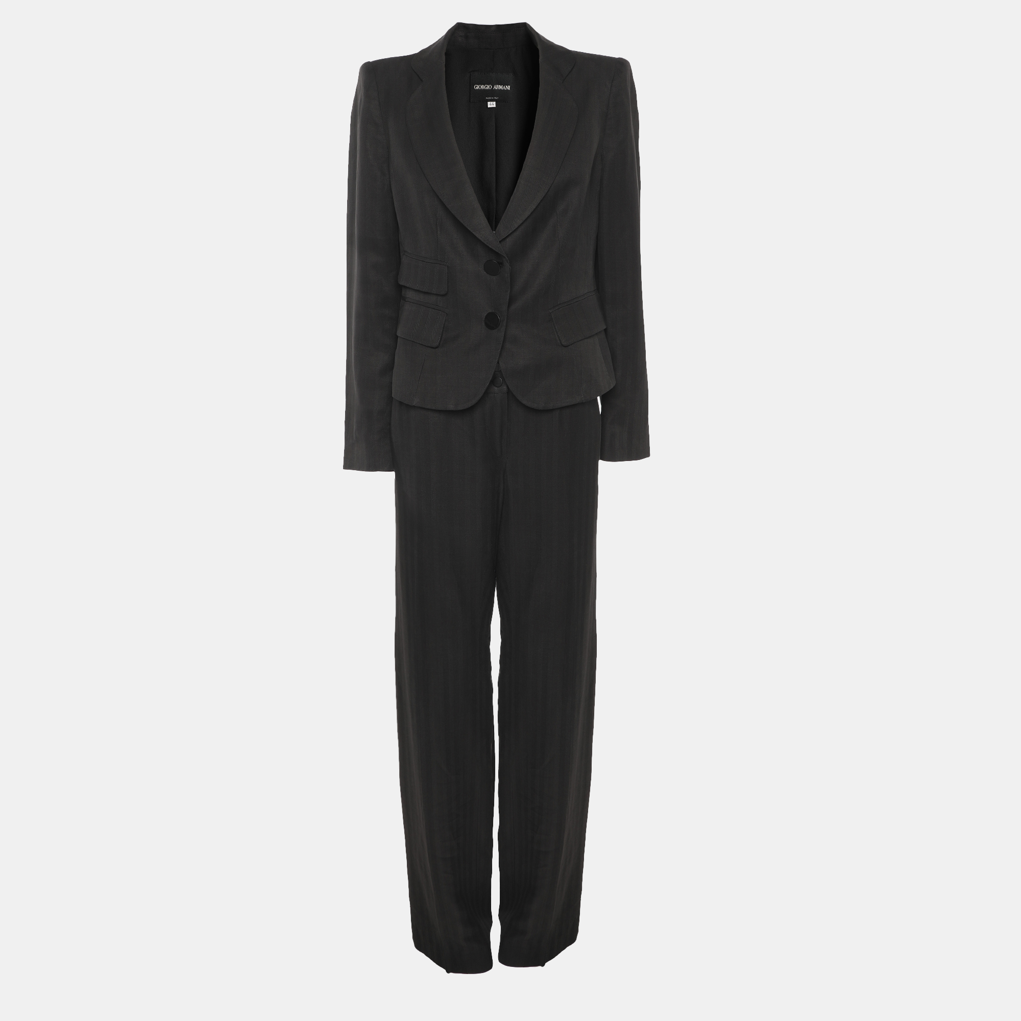 

Giorgio Armani Black Fabric Pant Suit M
