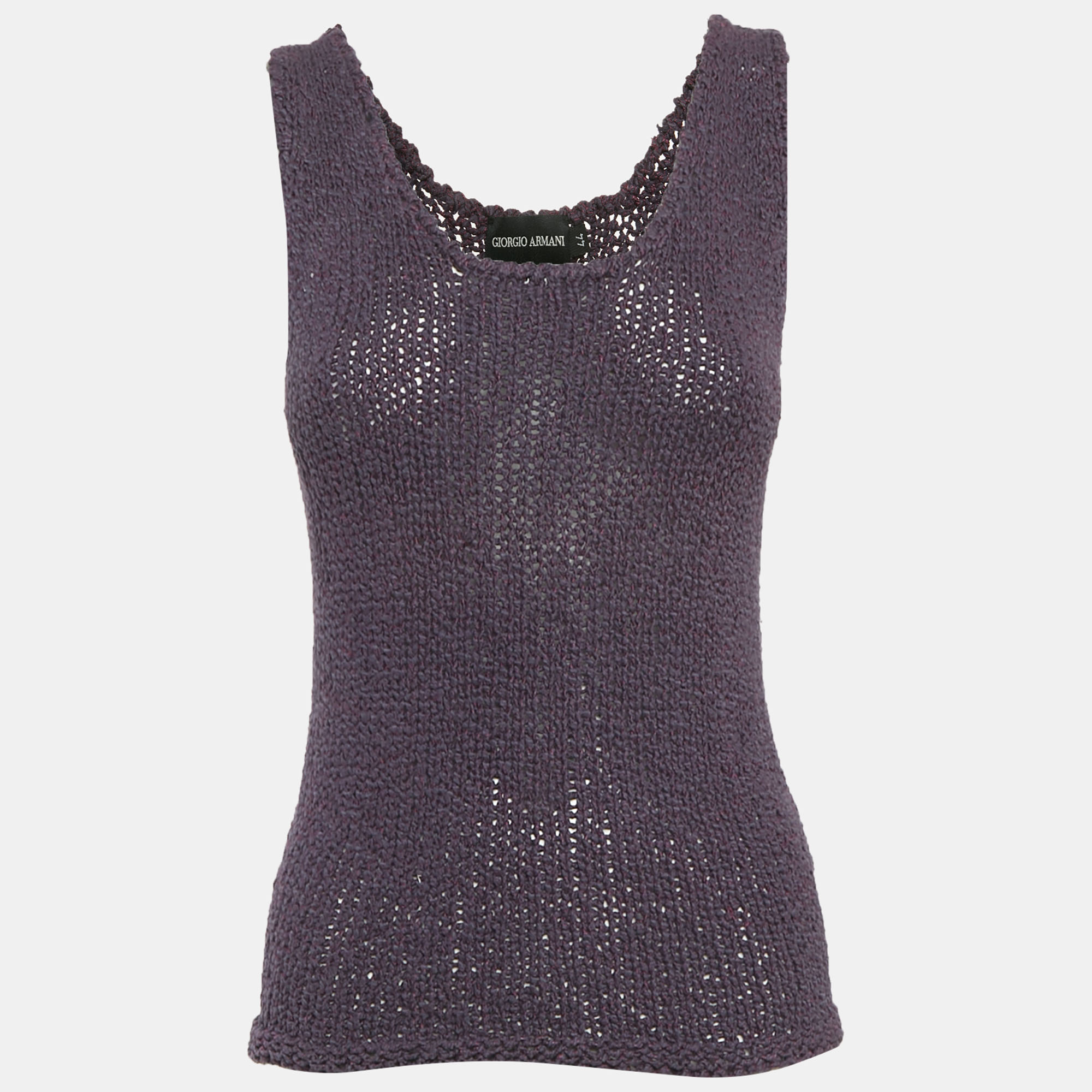 

Giorgio Armani Purple Cotton & Silk Sleeveless Tank Top M