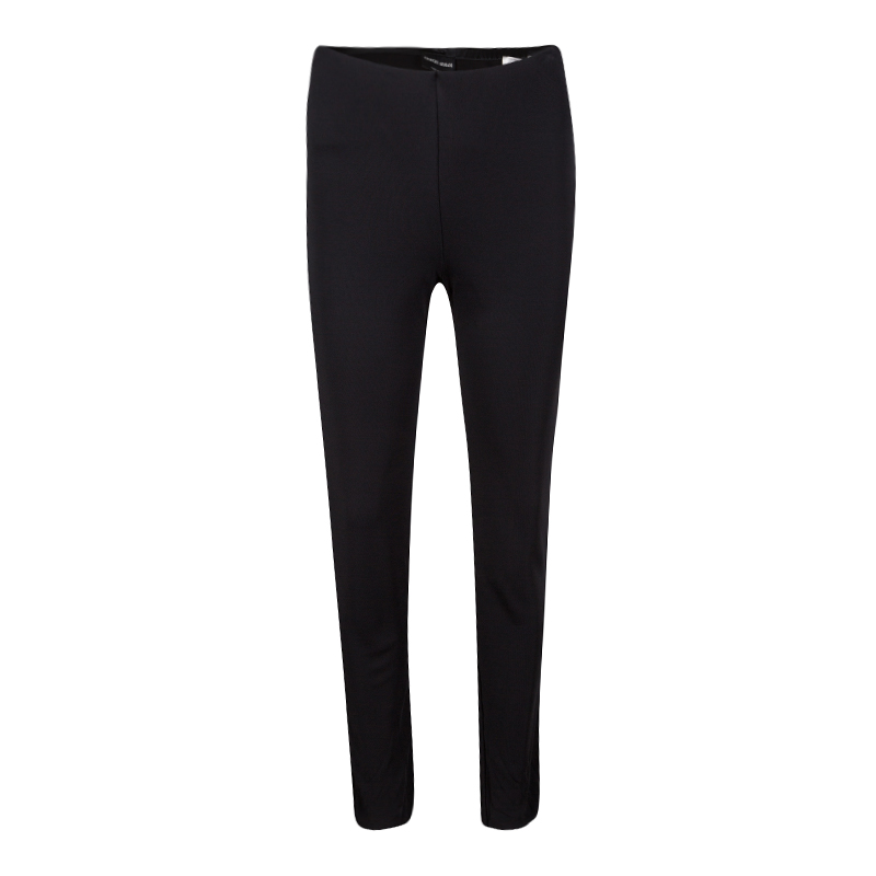 Pre Owned Giorgio Armani Black Knit Pants S