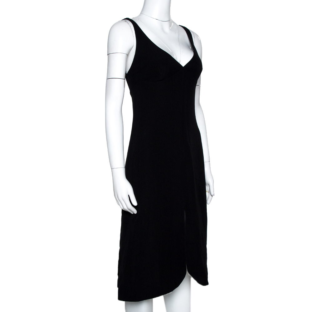 

Giorgio Armani Black Silk Sleeveless A Line Dress