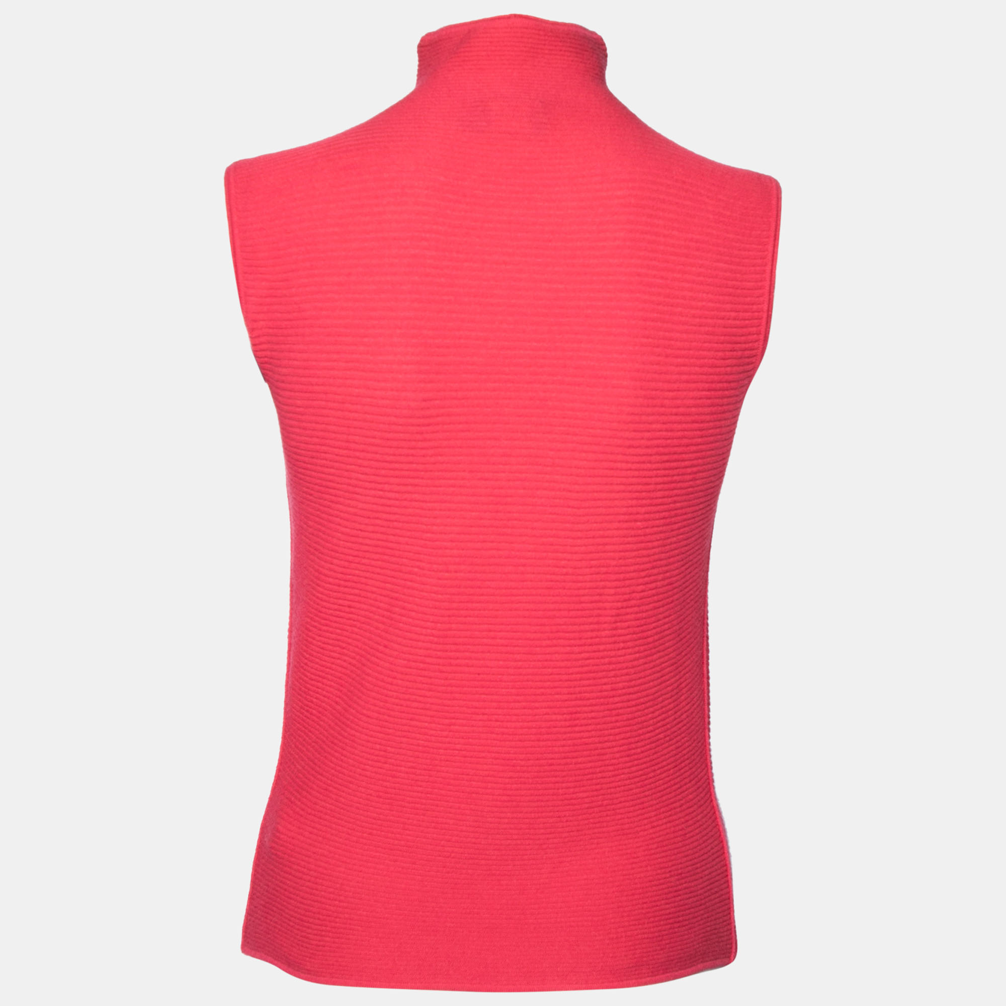 

Giorgio Armani Pink Cashmere Turtleneck Vest Top