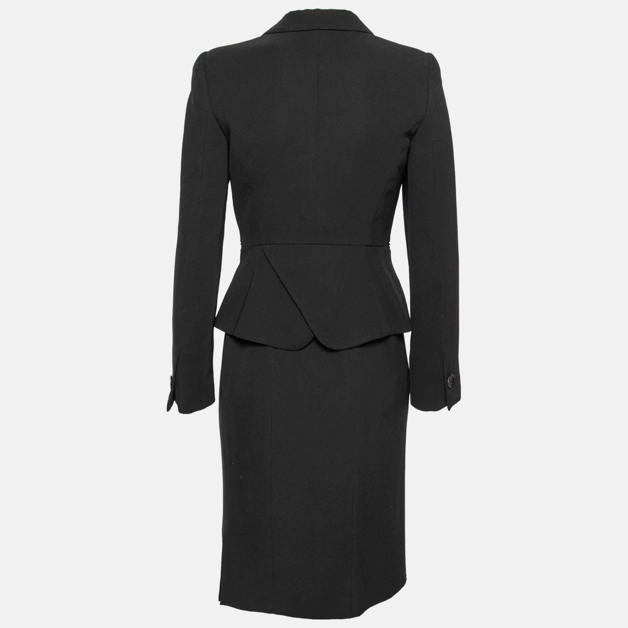 

Giorgio Armani Black Acetate Skirt Suit