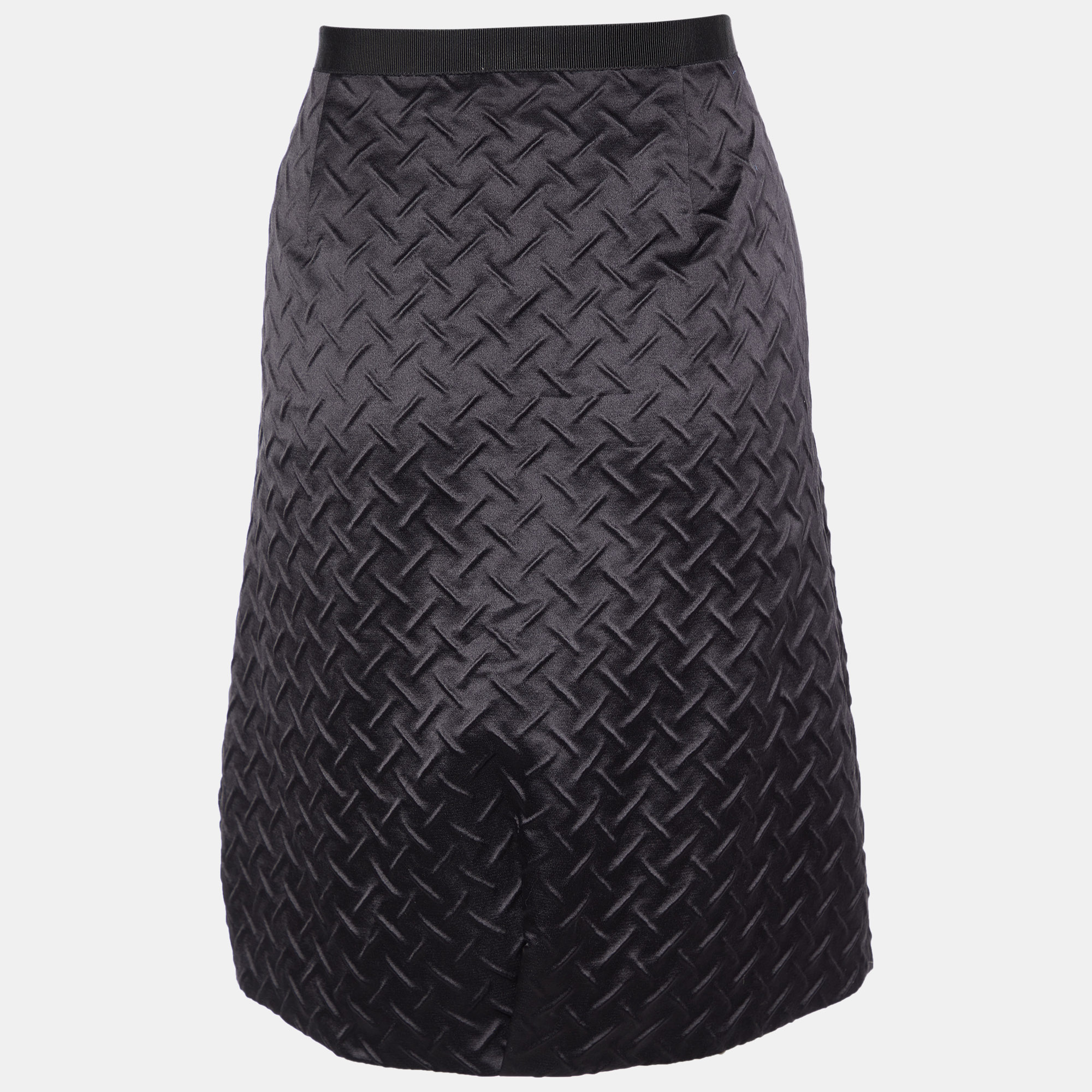

Giorgio Armani Black Patterned Silk Blend Bow Detail Pencil Skirt