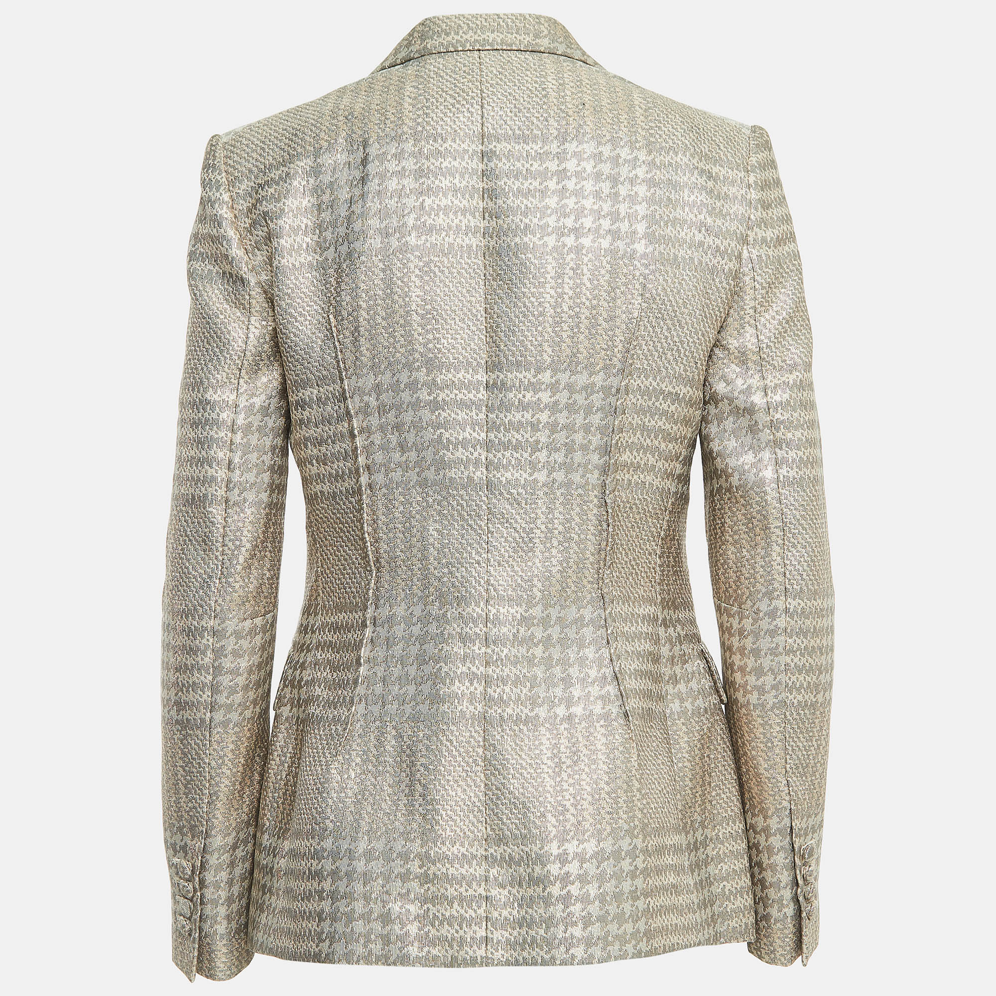 

Giorgio Armani Metallic Jacquard Single Breasted Blazer