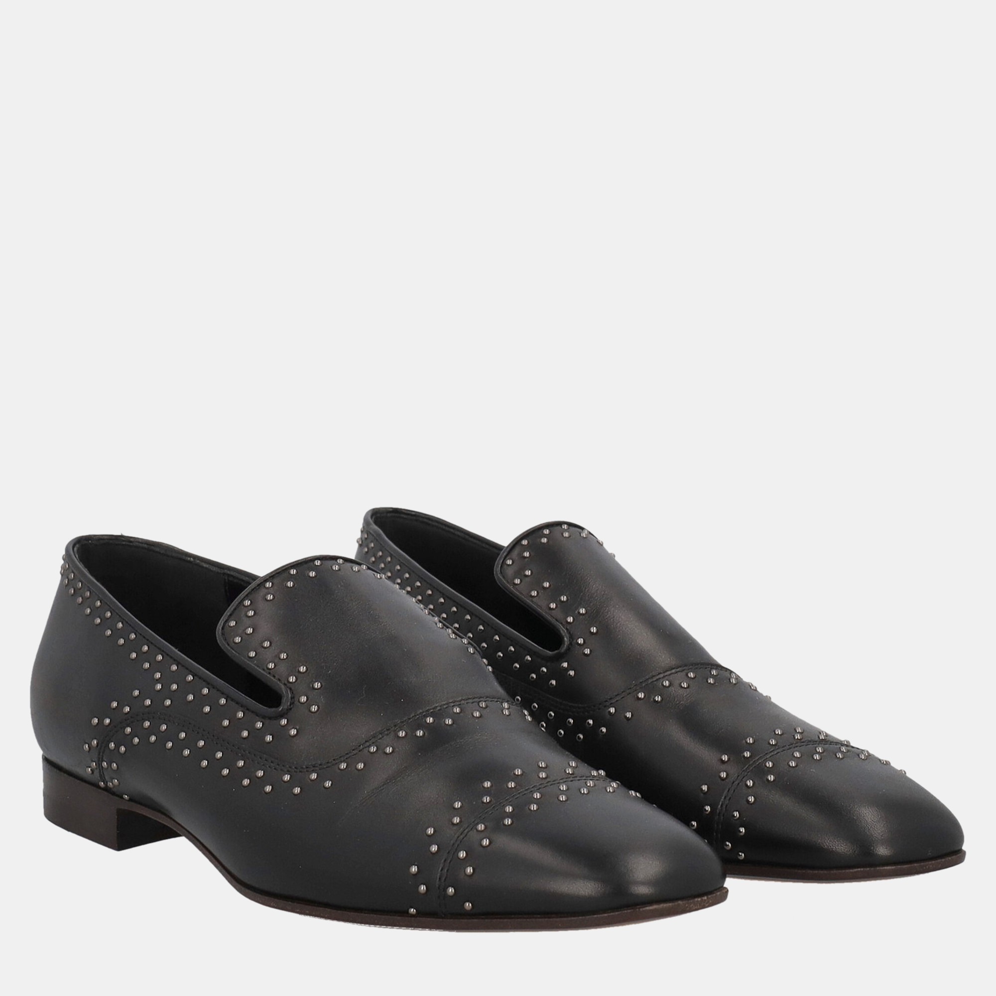 

Giorgio Armani Women's Leather Loafers - Black - EU