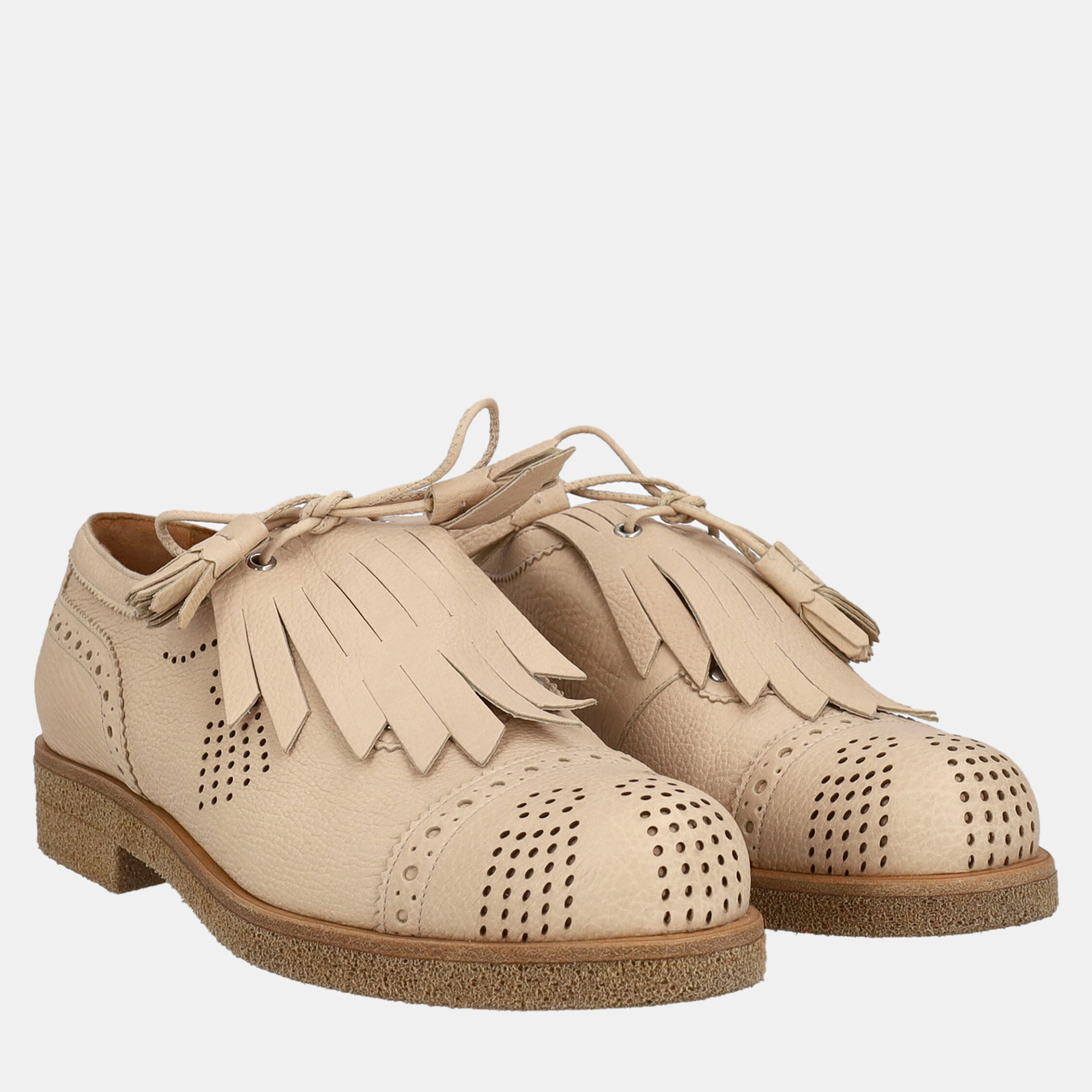 

Giorgio Armani Women's Leather Lace-Up - Beige - EU