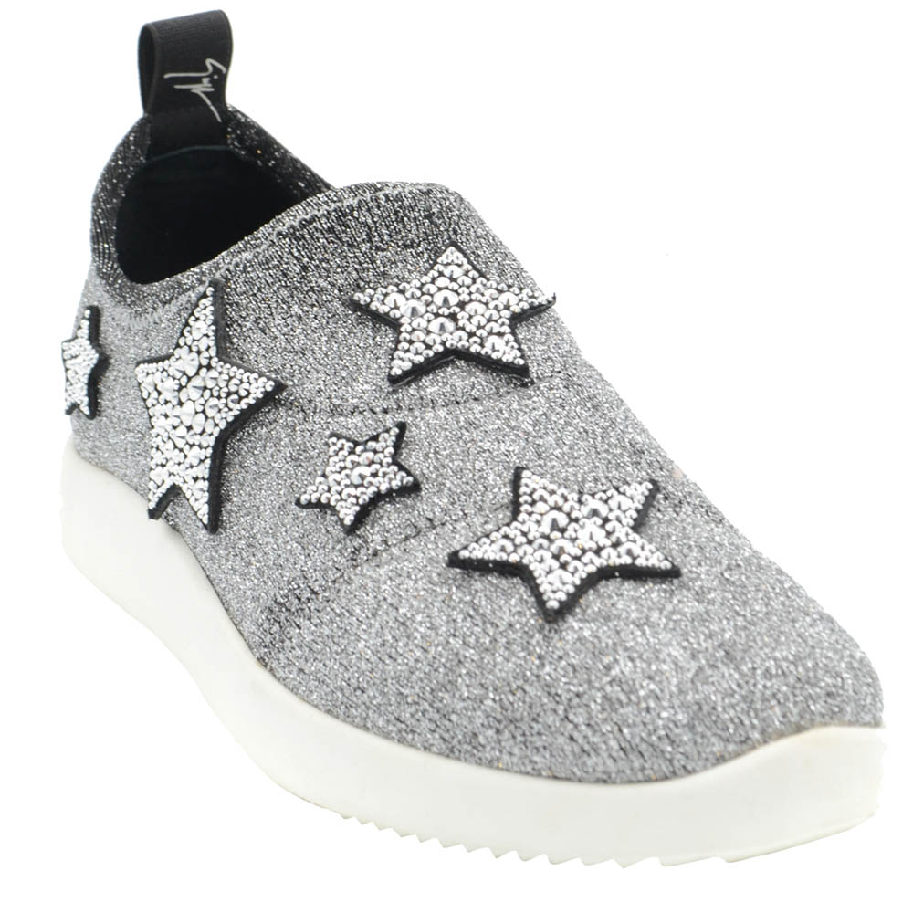 

Giuseppe Zanotti Grey Alena Star Sneakers Size EU