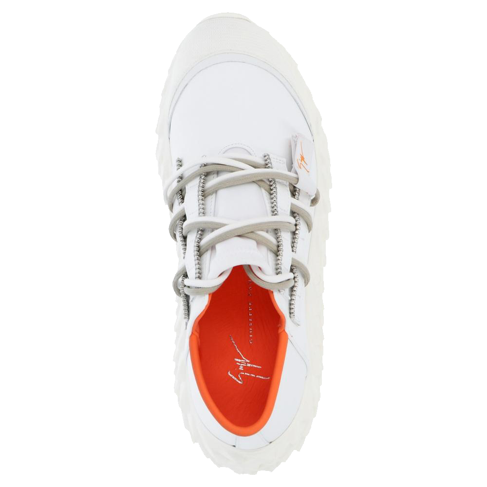 

Giuseppe Zanotti White/Orange Urchin low top Sneakers Size EU