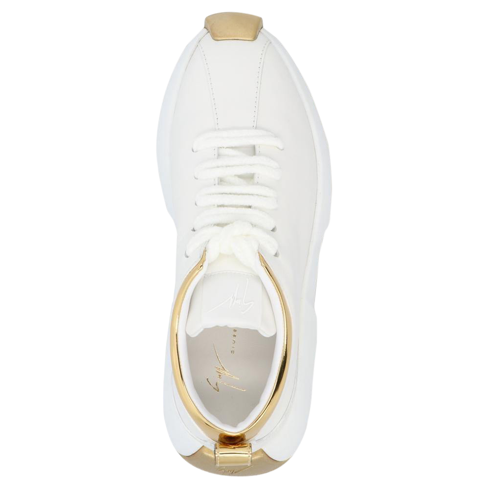 

Giuseppe Zanotti White Ferox Low Top Sneakers Size EU