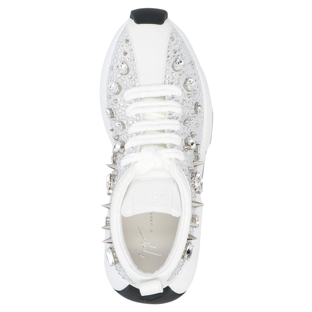 

Giuseppe Zanotti White Ferox Low Top Sneakers Size EU