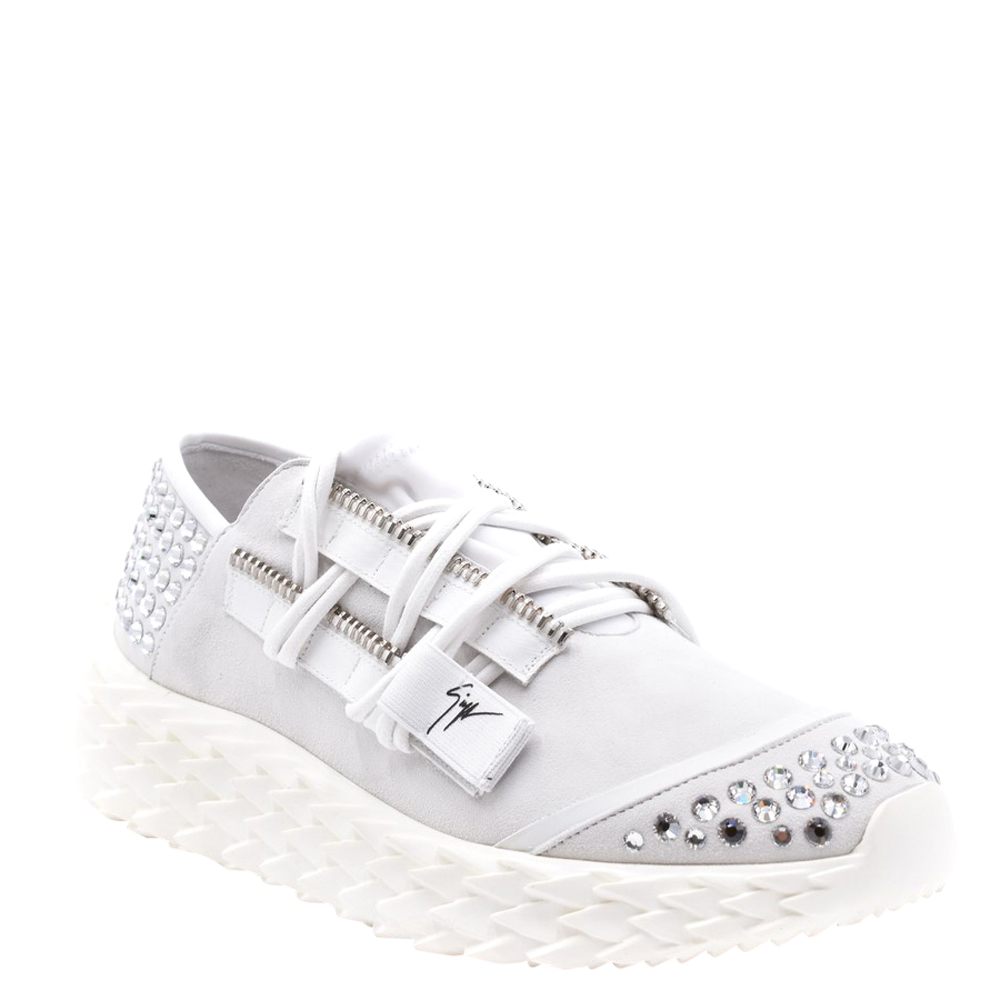 

Giuseppe Zanotti White Studded Sneakers Size EU