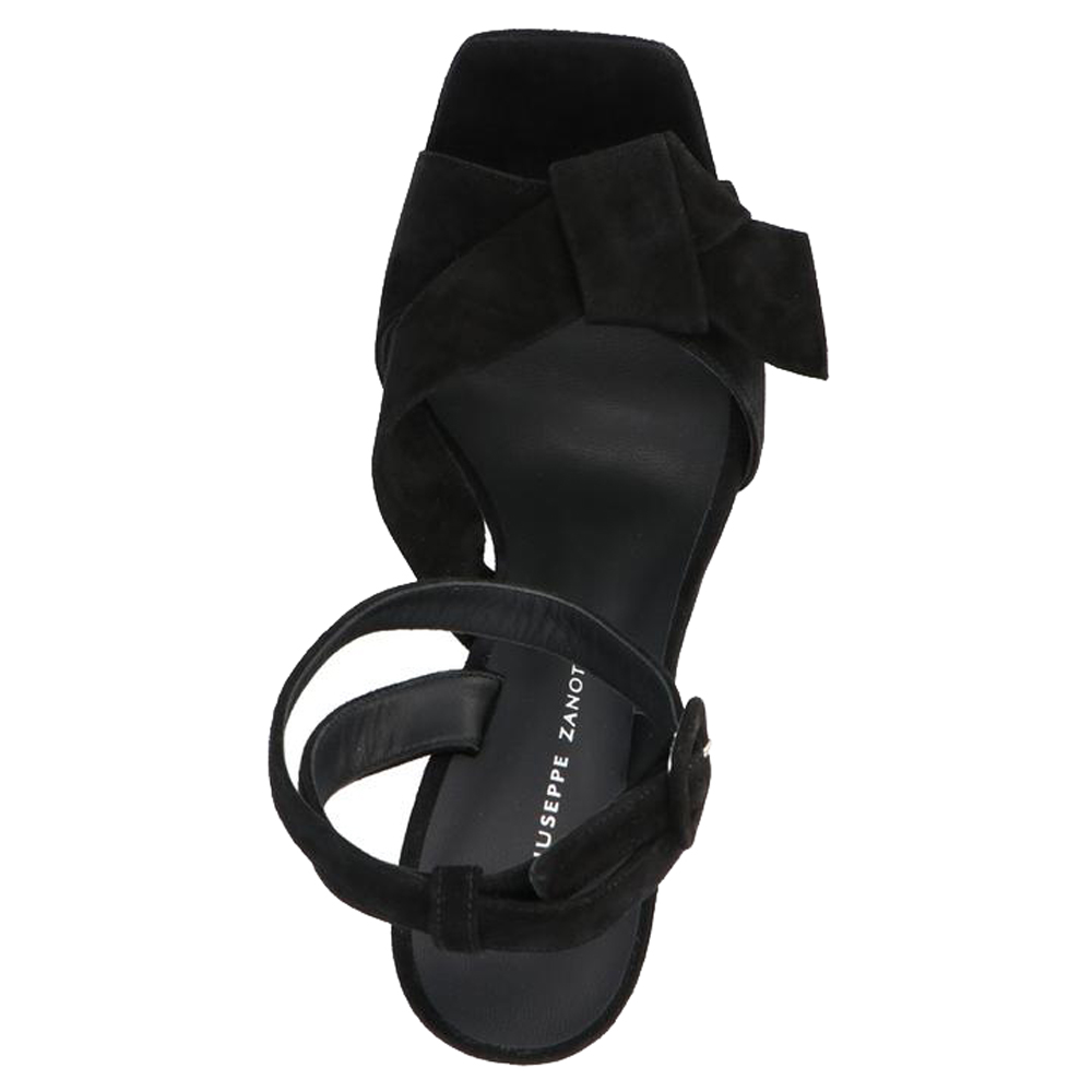 

Giuseppe Zanotti Black Suede Laila Sandals Size EU