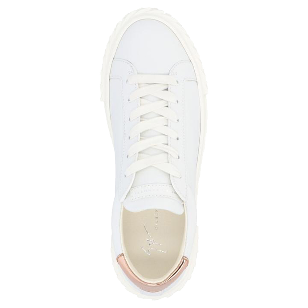 

Giuseppe Zanotti White Leather Blabber Sneakers Size EU