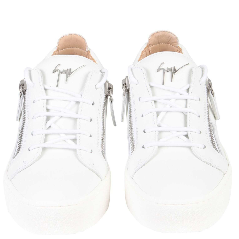 

Giuseppe Zanotti White/Pink Frankie Sneakers Size IT