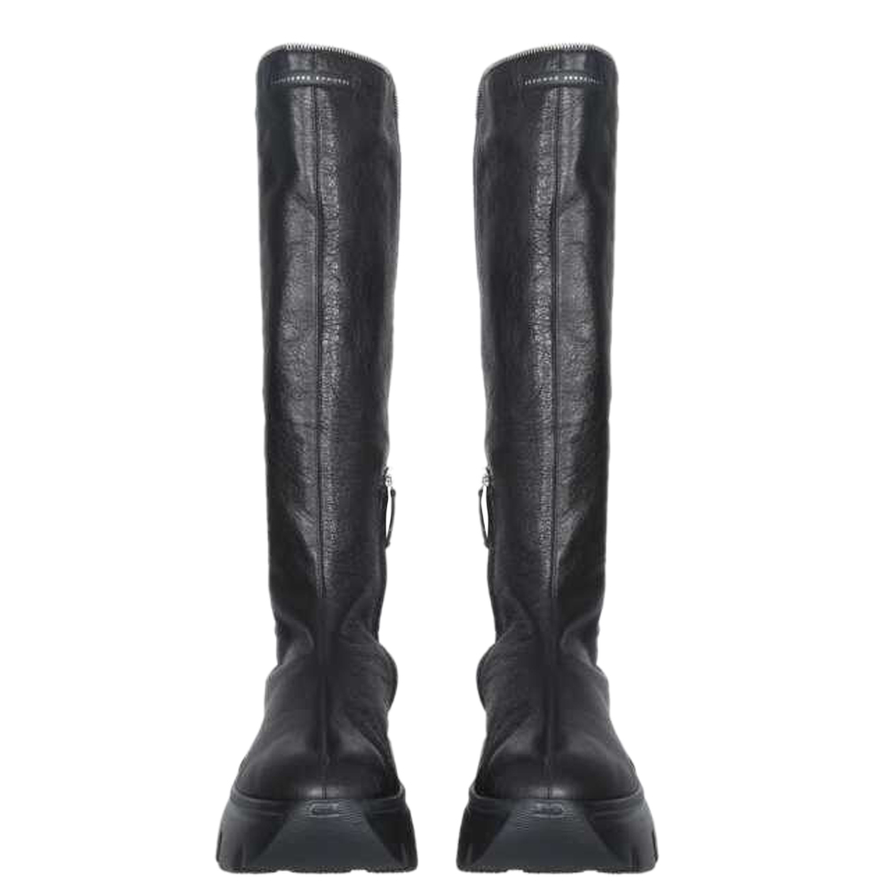 

Giuseppe Zanotti Black Leather Zip Apocalypse Boots Size IT