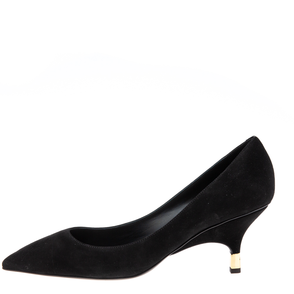 

Giuseppe Zanotti Black Suede Pointed Toe Pumps Size