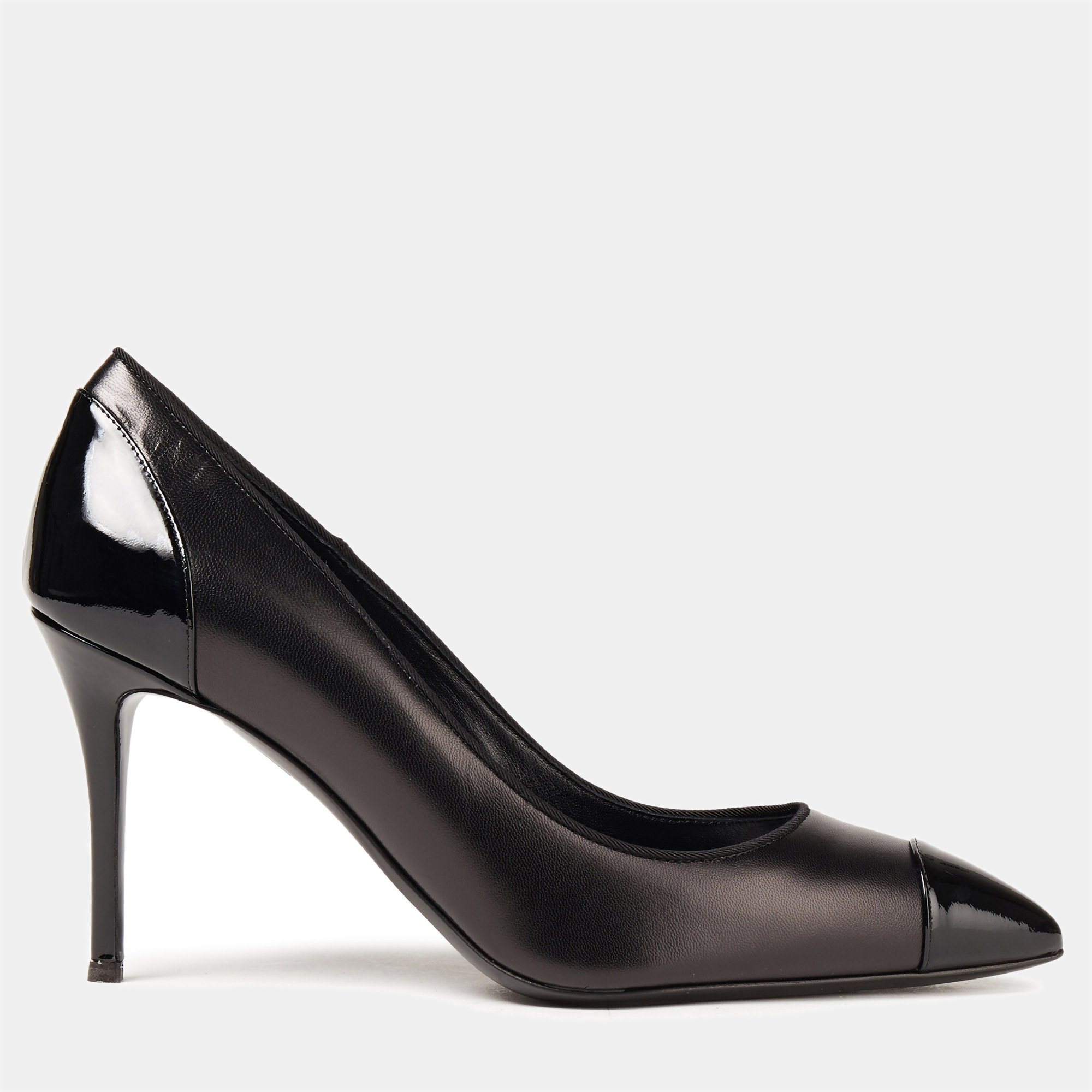 Leather Pointed Toe Pumps