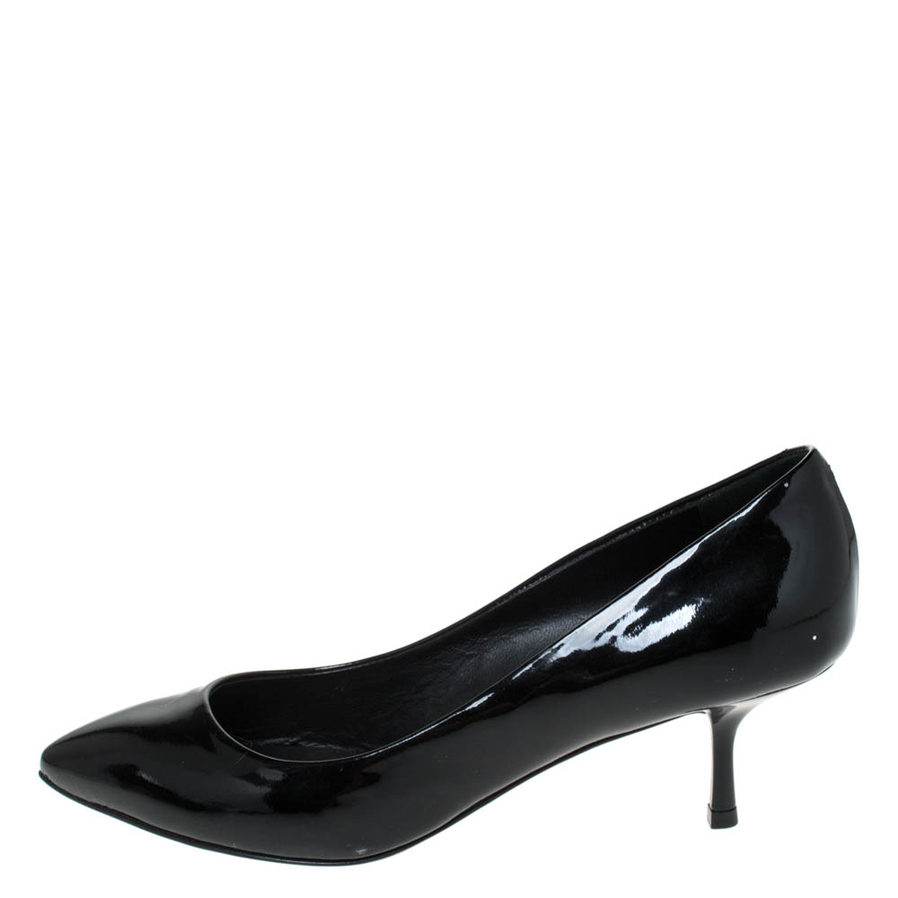 

Giuseppe Zanotti Black Patent Leather Pointed Toe Pumps Size