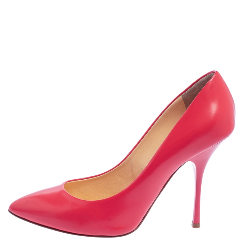 

Giuseppe Zanotti Pink Leather Pointed Toe Pumps Size