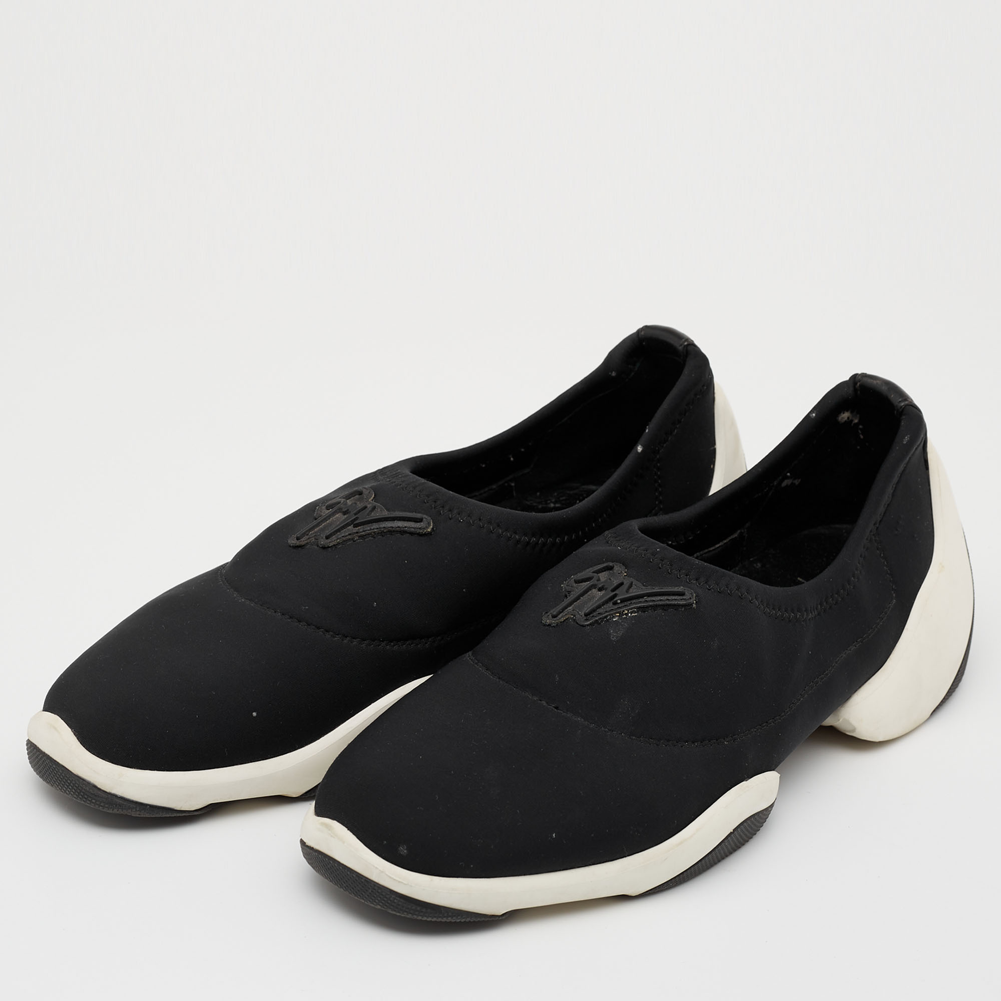 

Giuseppe Zanotti Black Nylon Light Jump Sneakers Size