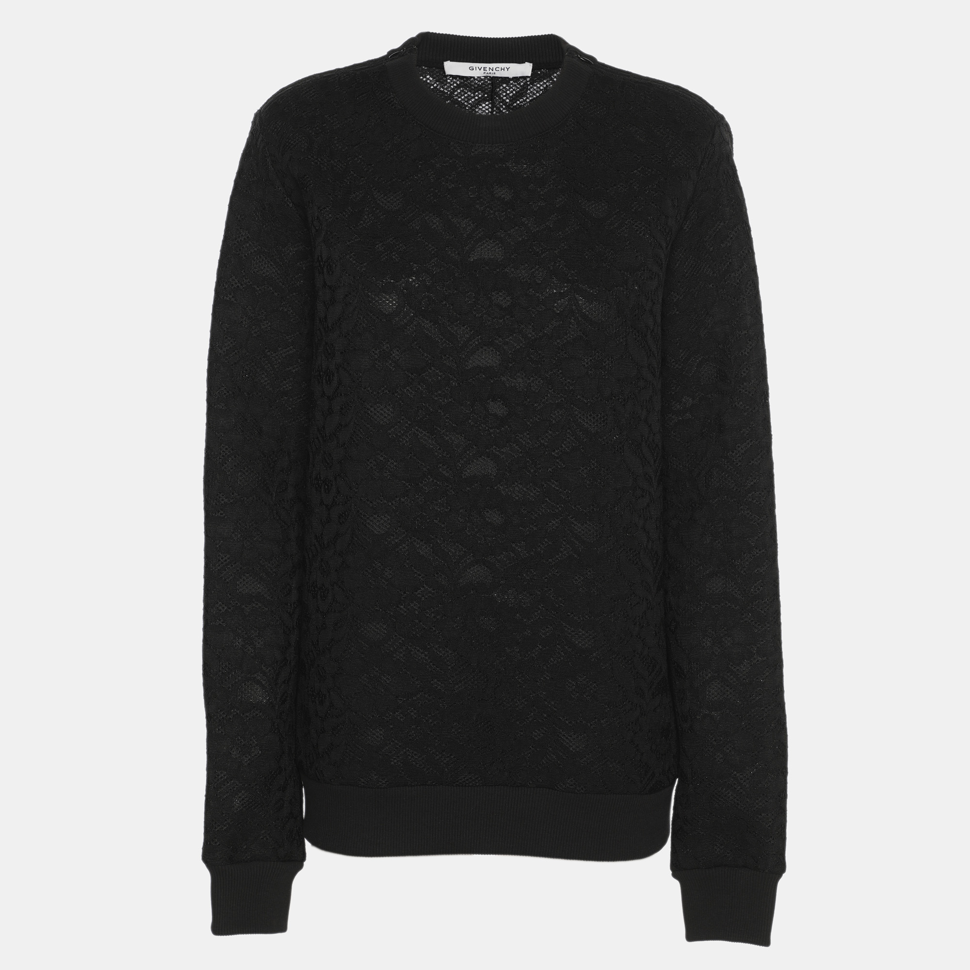 

Givenchy Black Lace Sweatshirt M