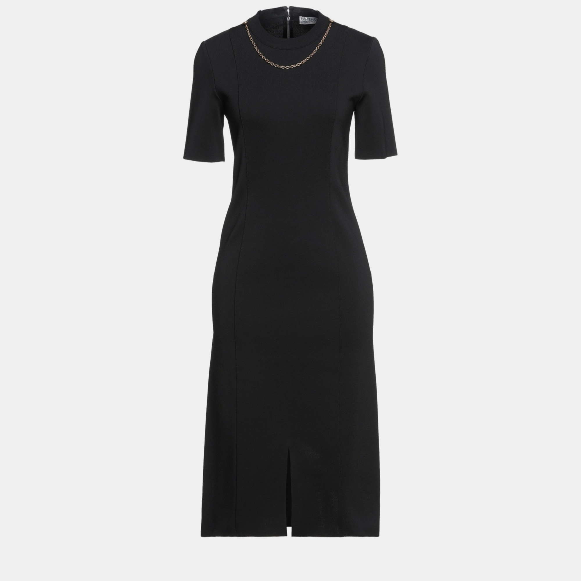 Pre-owned Givenchy Viscose Midi Dresses S In Black