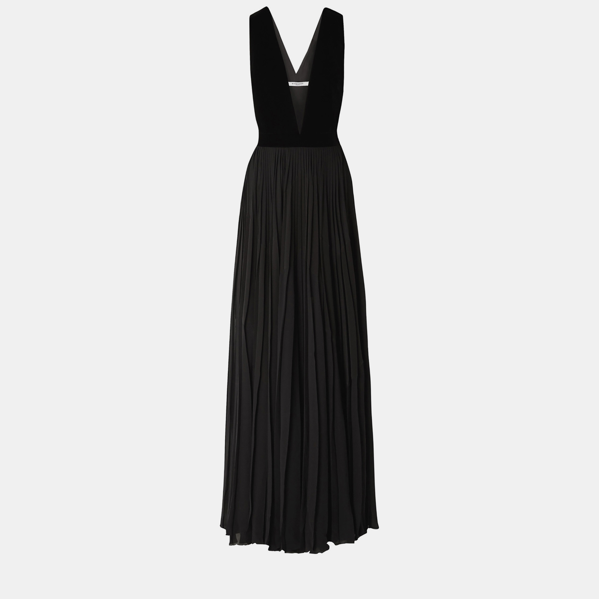 Pre-owned Givenchy Silk Maxi Dresses 42 In Black