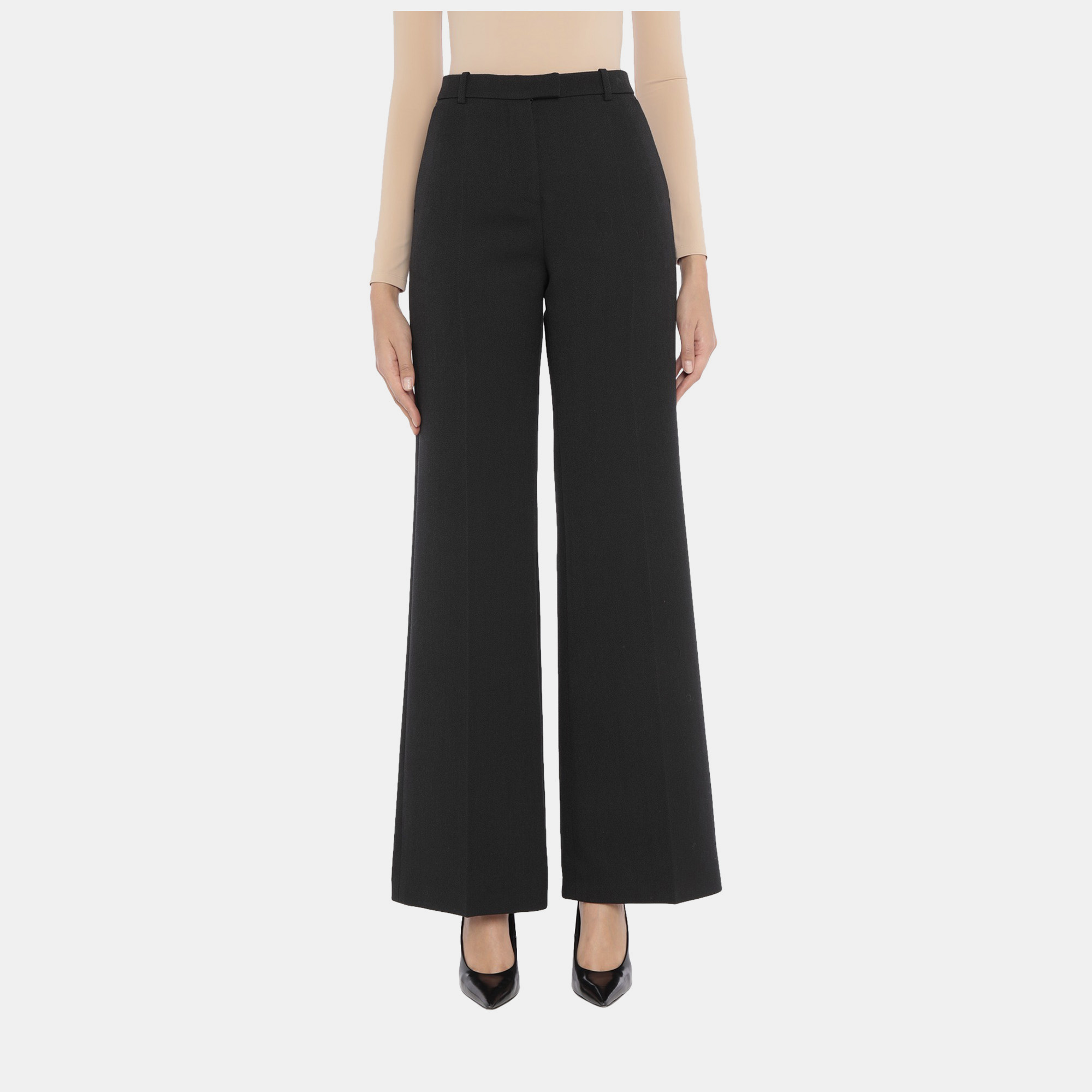 Pre-owned Givenchy Wool Pants 40 In Black