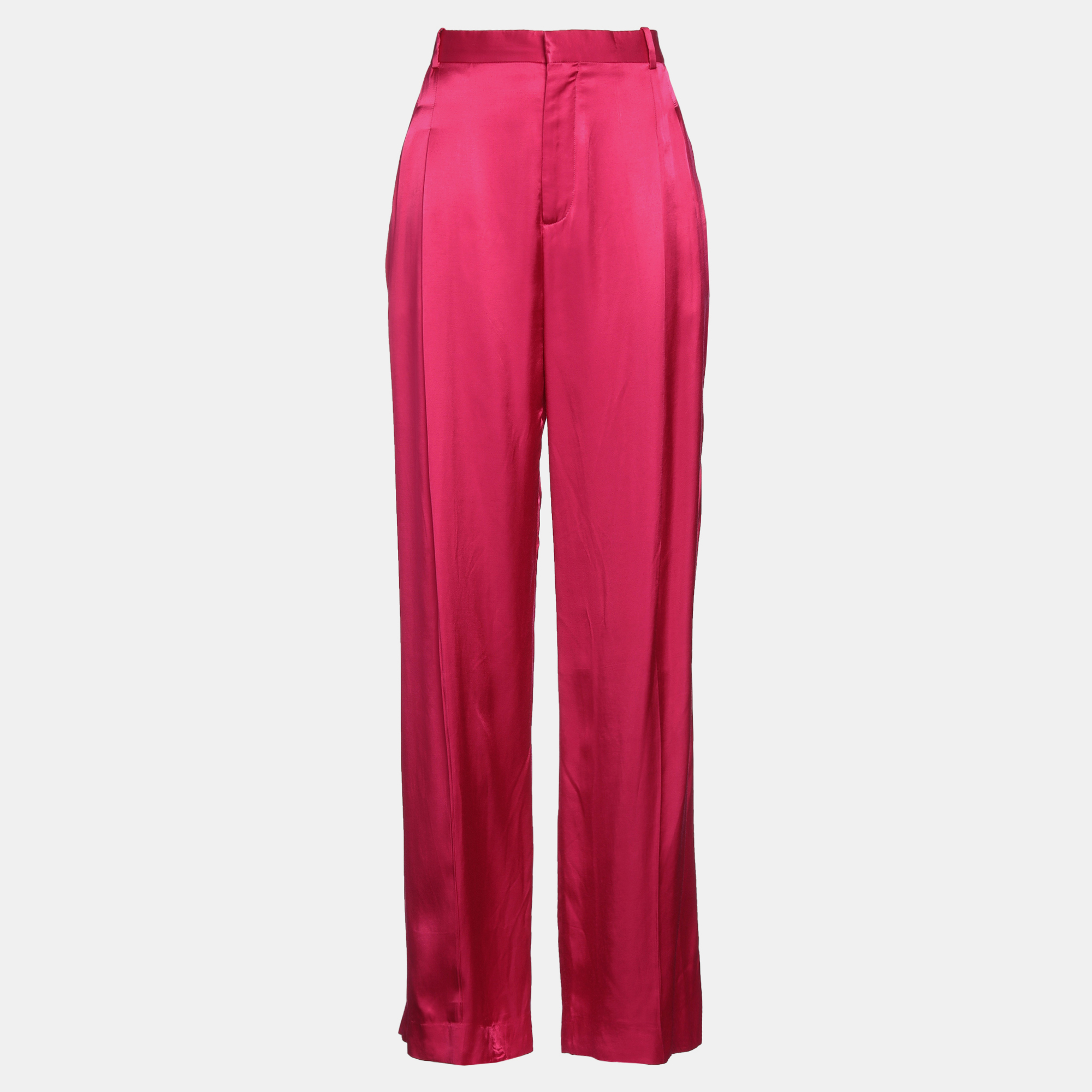 Pre-owned Givenchy Viscose Pants Fr 38 In Pink