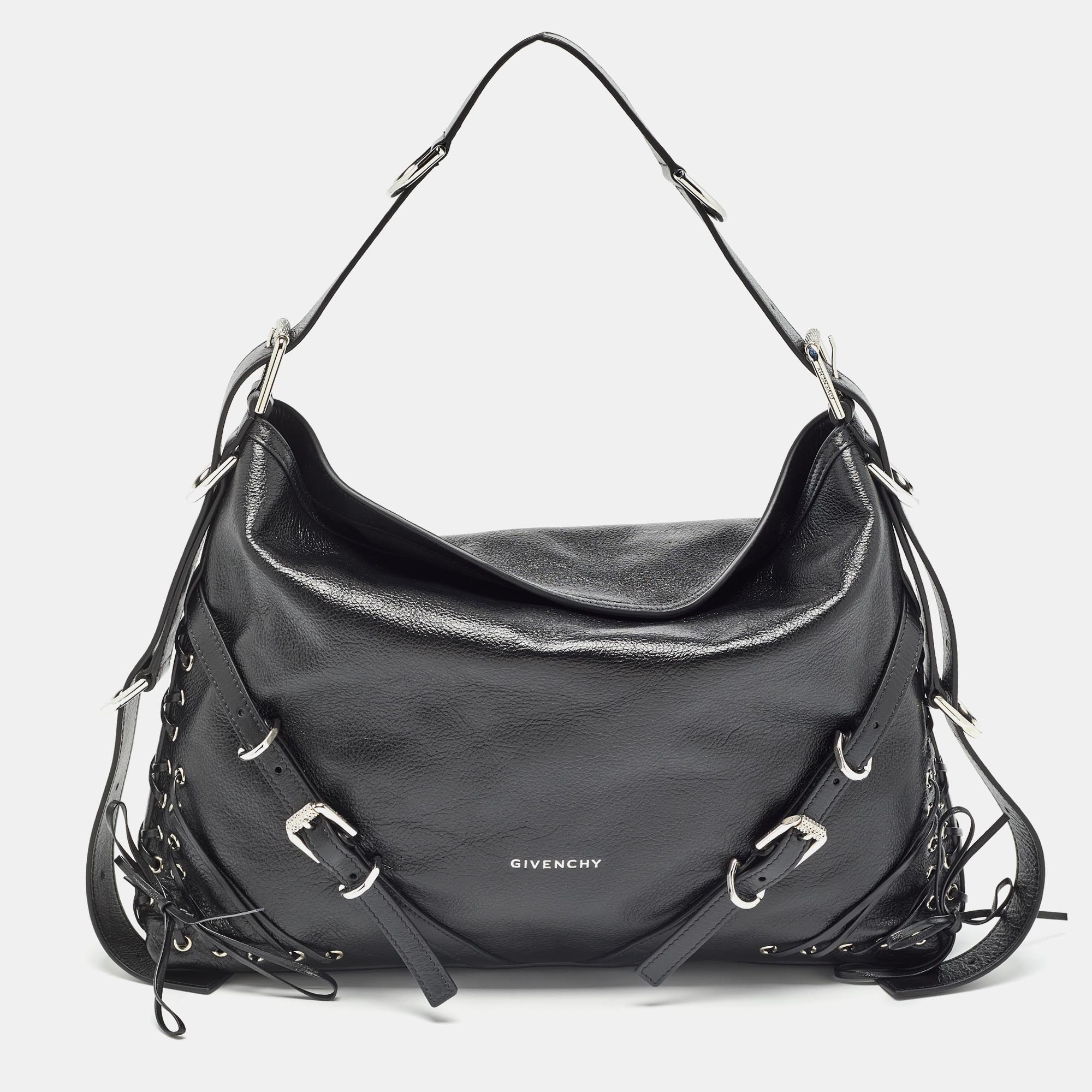 

Givenchy Black Leather  Corset Voyou Shoulder Bag