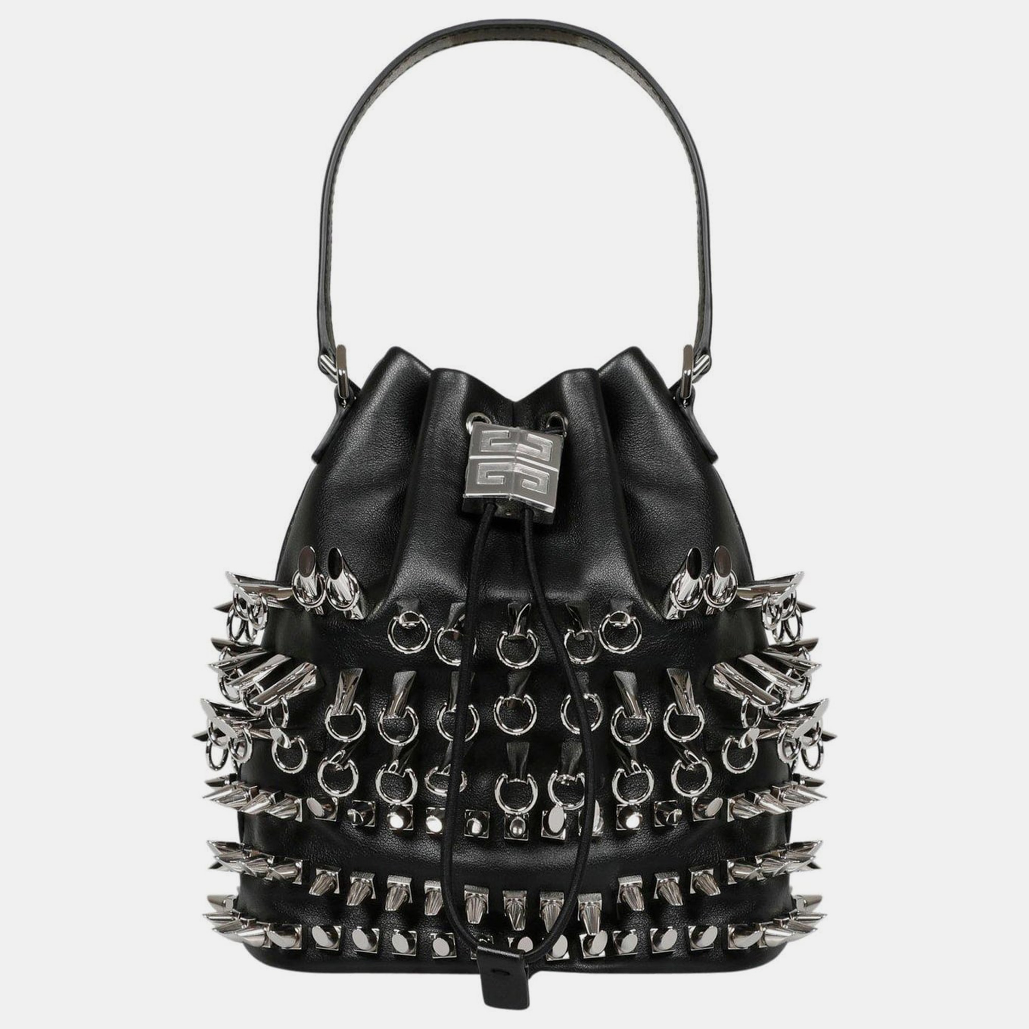 

Givenchy Black 4G Studded Bucket Bag