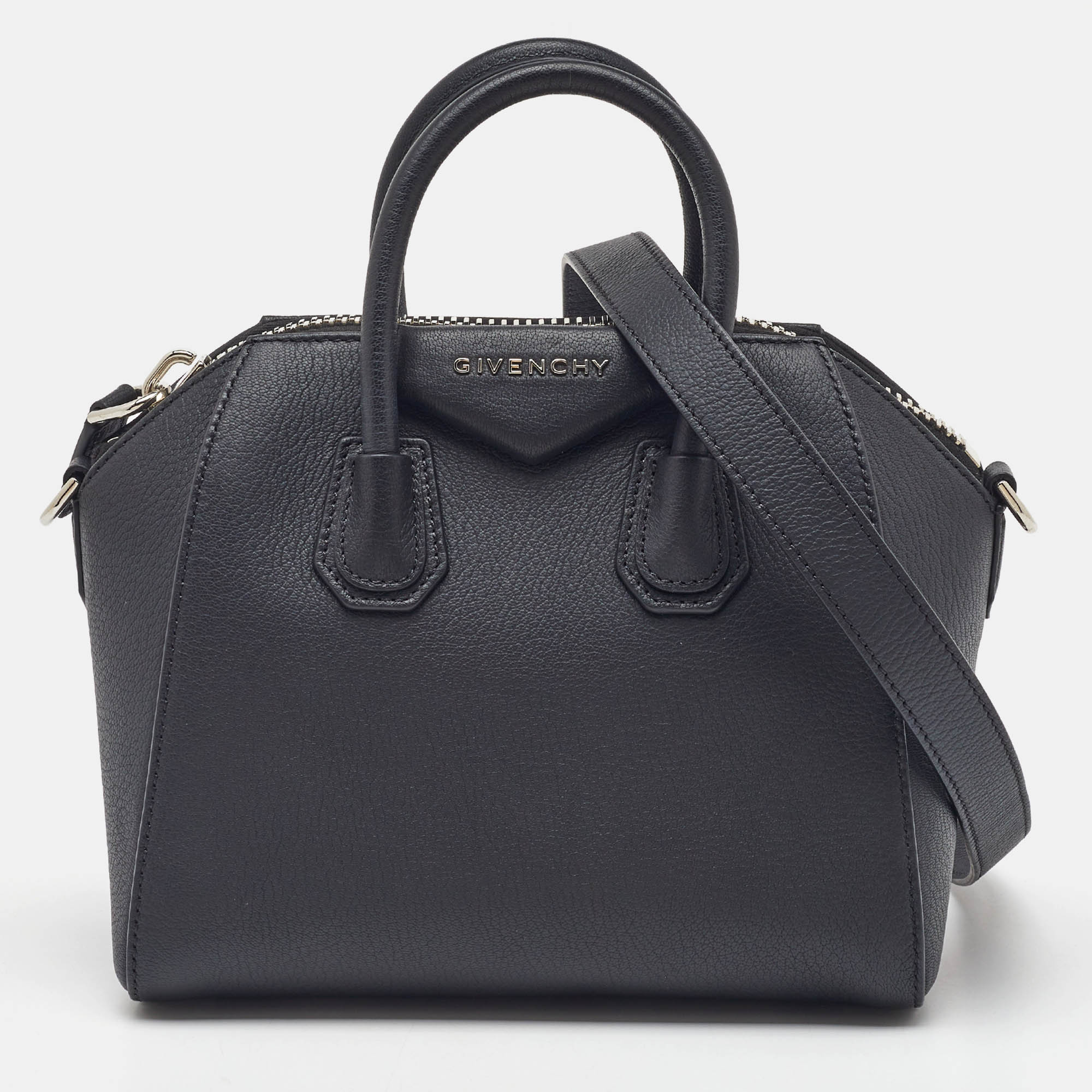 

Givenchy Black Leather Mini Antigona Satchel