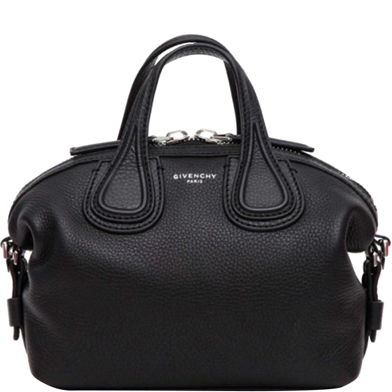 Givenchy Black Leather Micro Nightingale Crossbody Bag