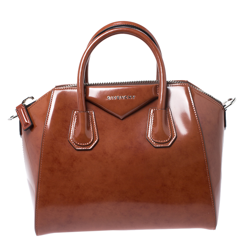 مملوكة مسبقًا حقيبة جيفنشي أنتيغونا صغيرة جلد بنية