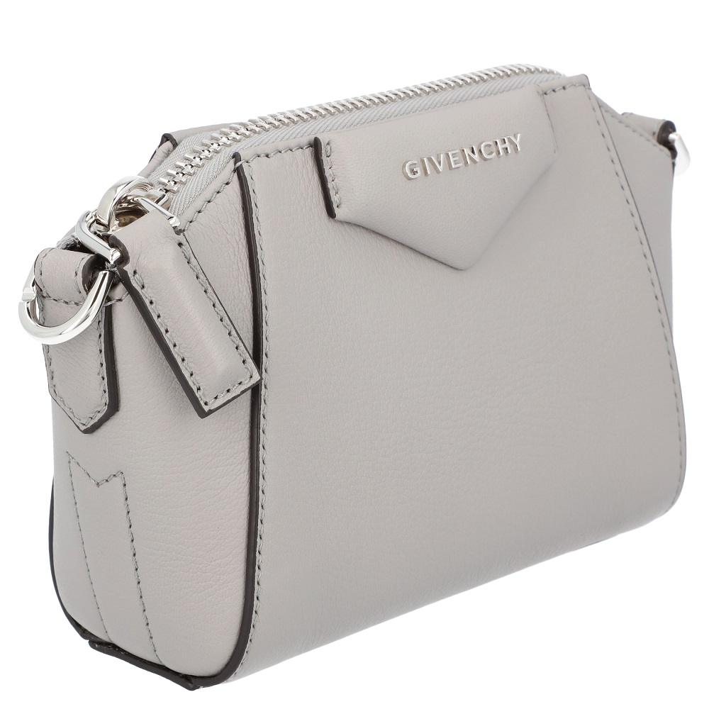 

Givenchy Grey Leather Antigona Nano Crossbody Bag