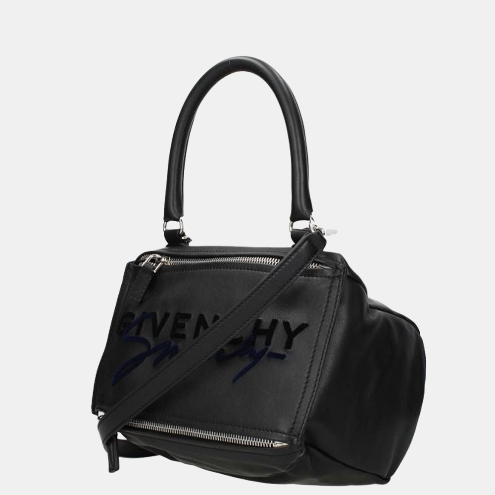 

Givenchy Black Leather Pandora Logo Crossbody Bag